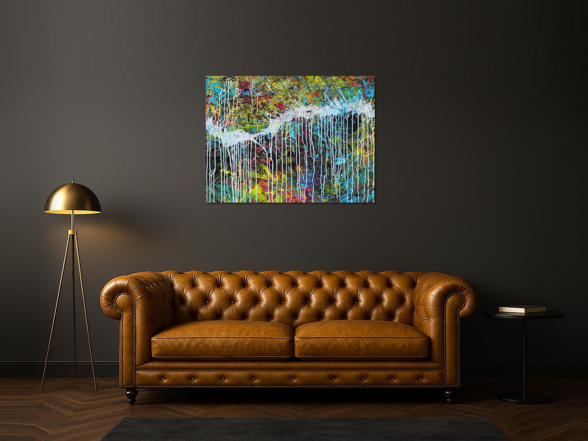Abstraktes Bild auf Leinwand