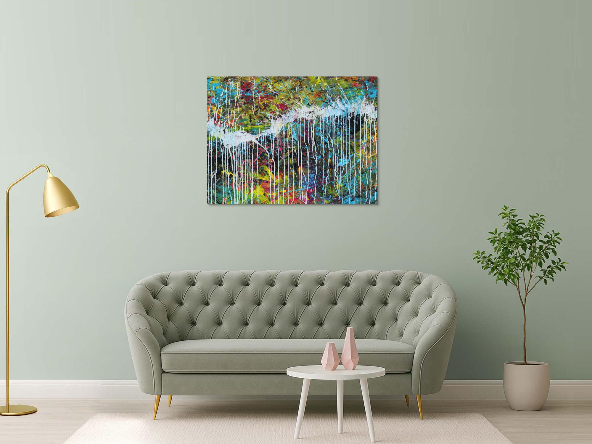 Abstraktes Bild auf Leinwand
