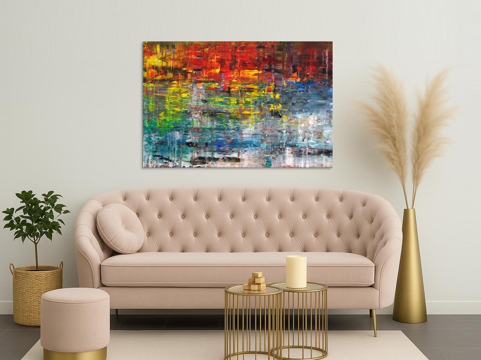 Abstraktes Bild auf Leinwand