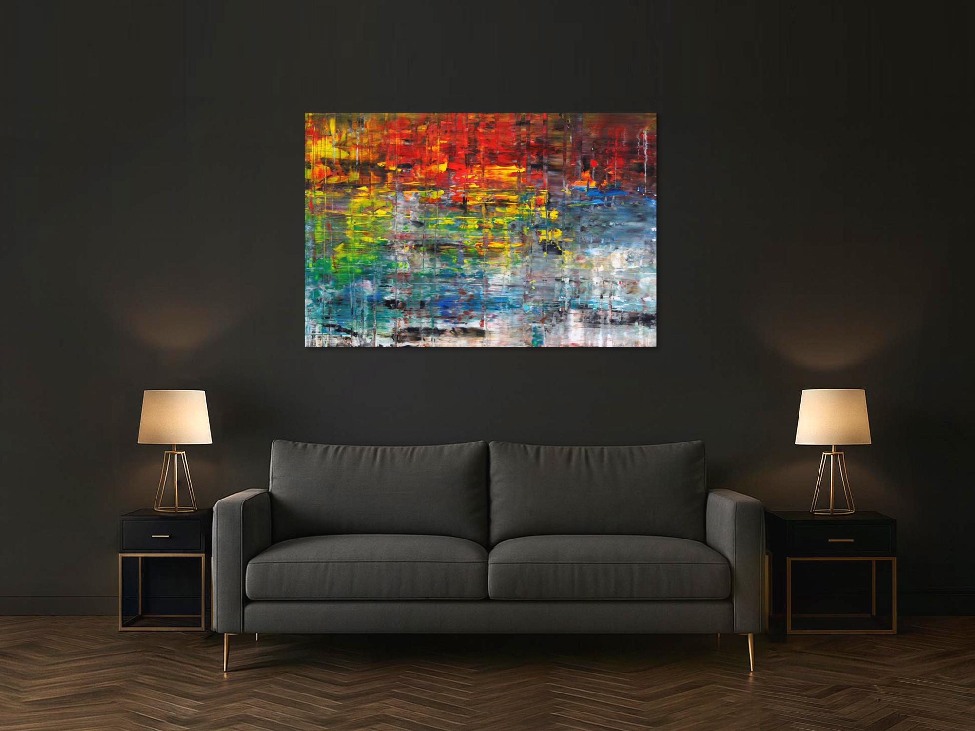 Abstraktes Bild auf Leinwand