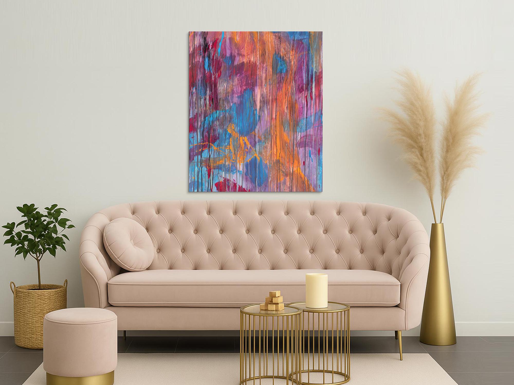 Abstraktes Bild auf Leinwand