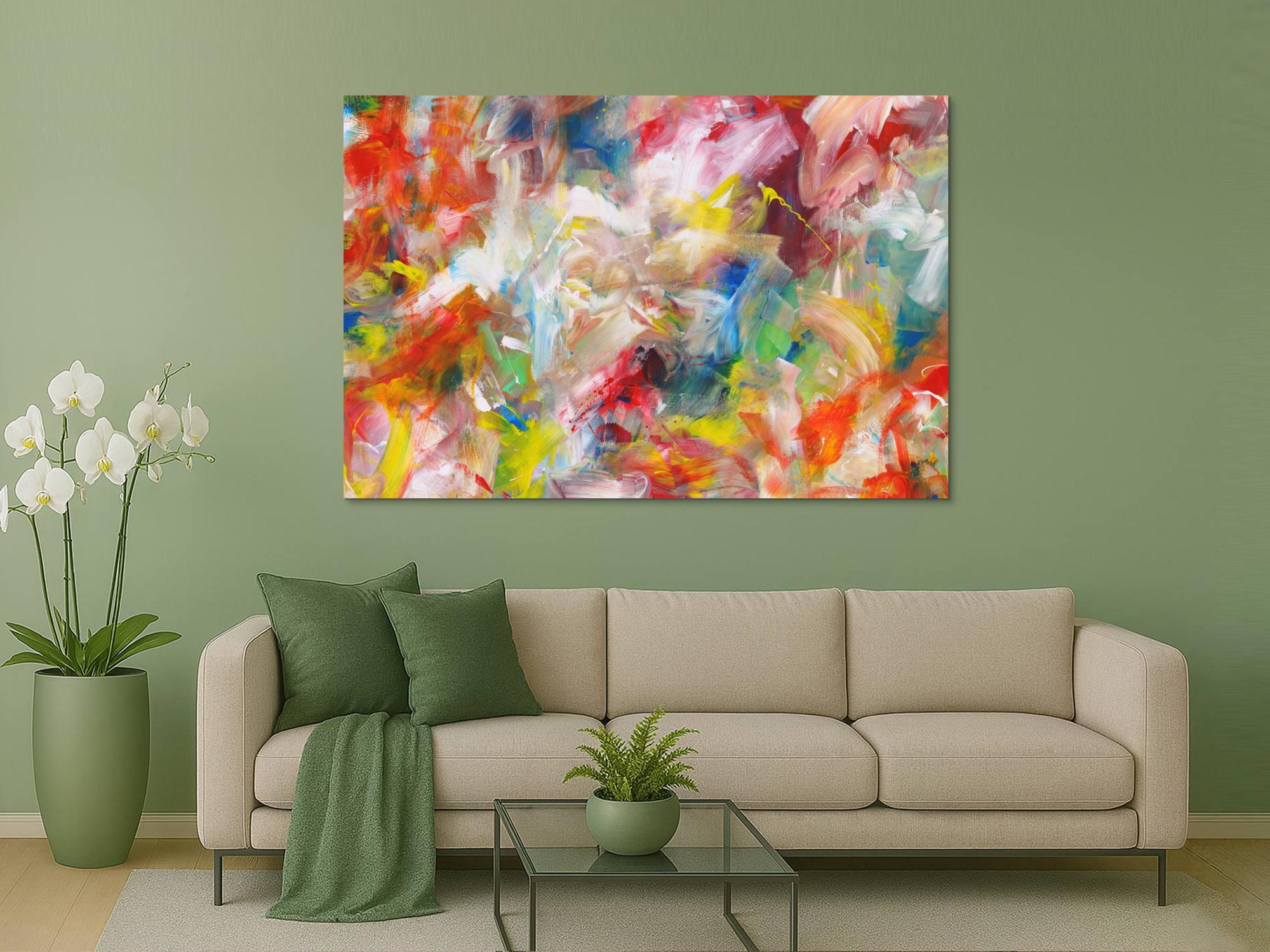 Abstraktes Bild auf Leinwand