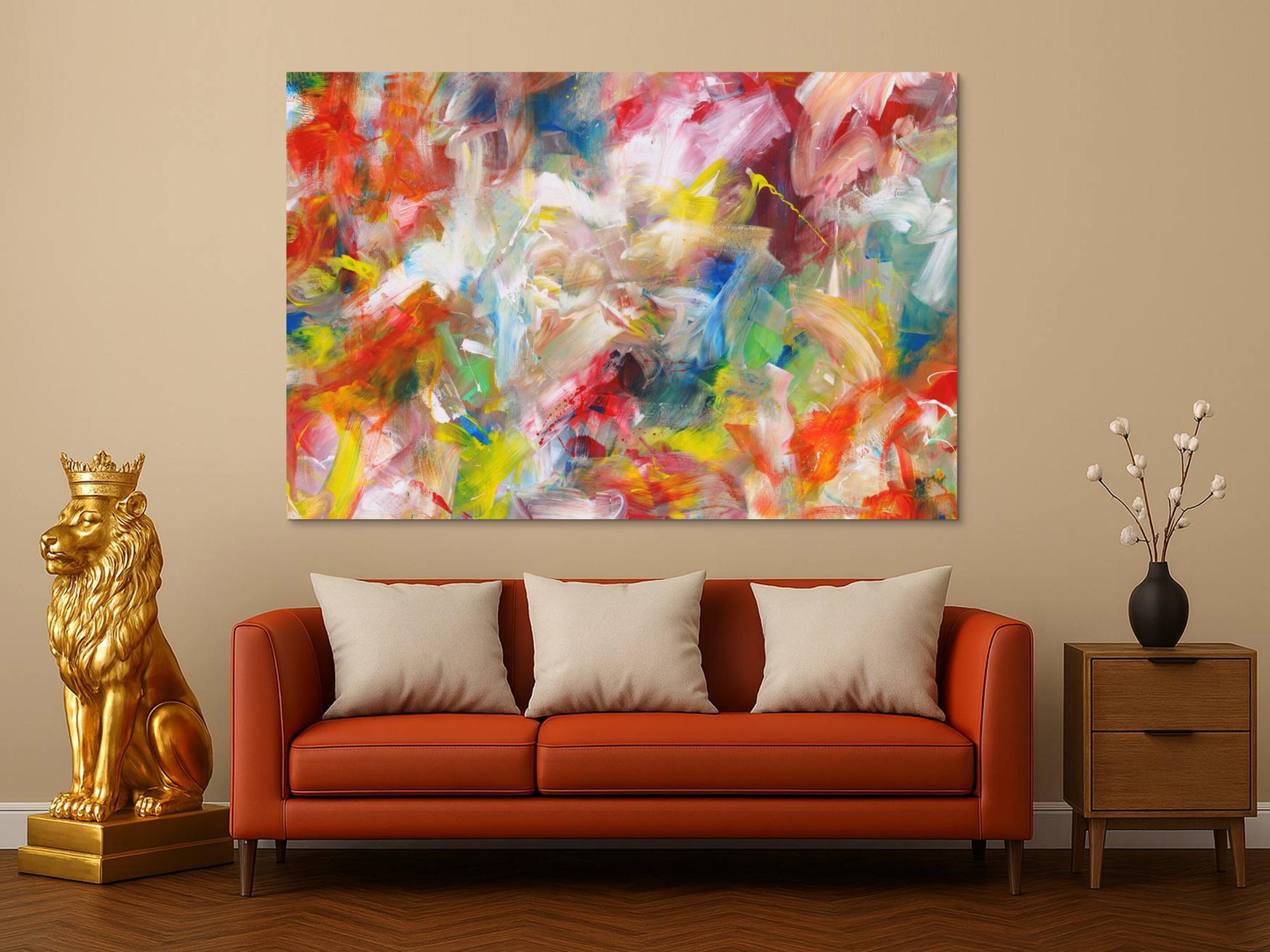 Abstraktes Bild auf Leinwand