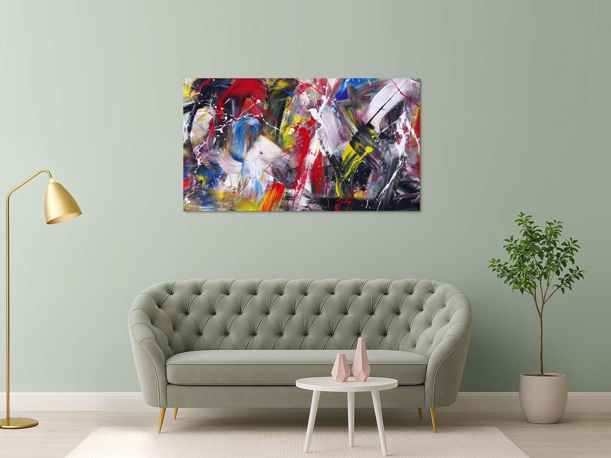 Abstraktes Bild auf Leinwand