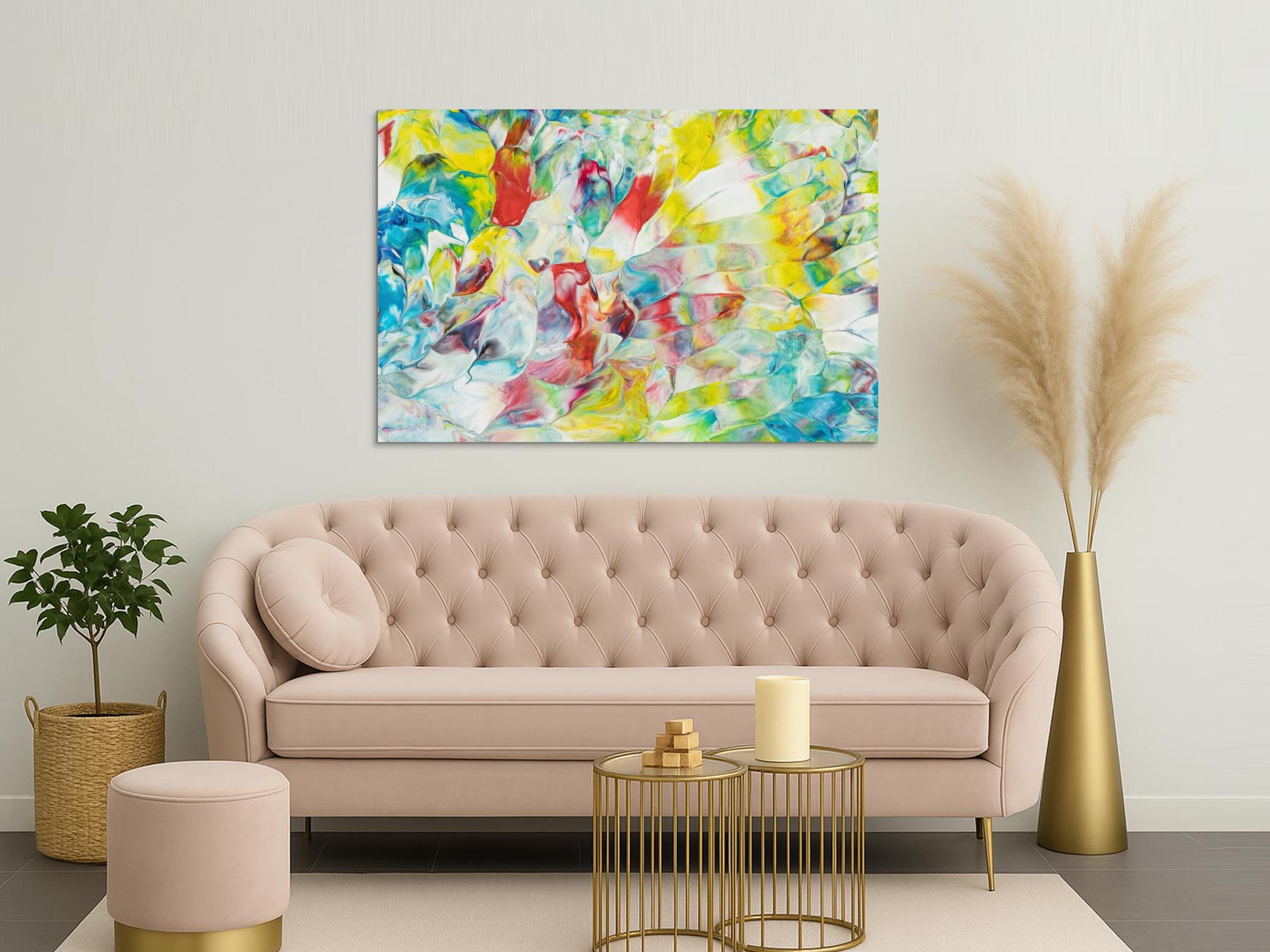 Abstraktes Bild auf Leinwand