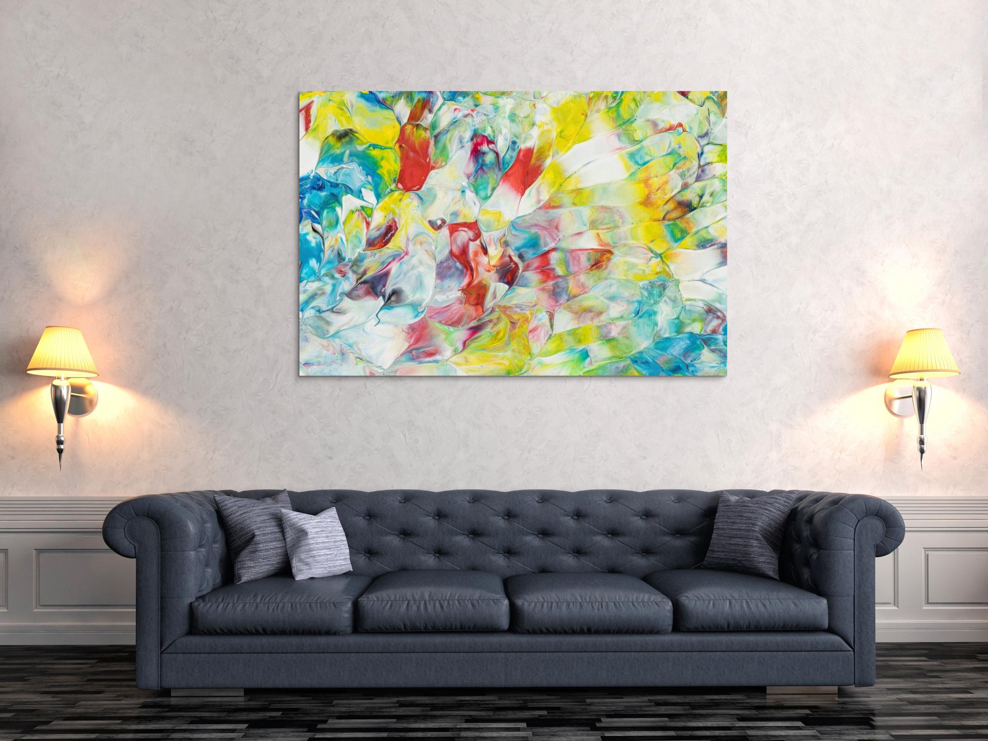 Abstraktes Bild auf Leinwand