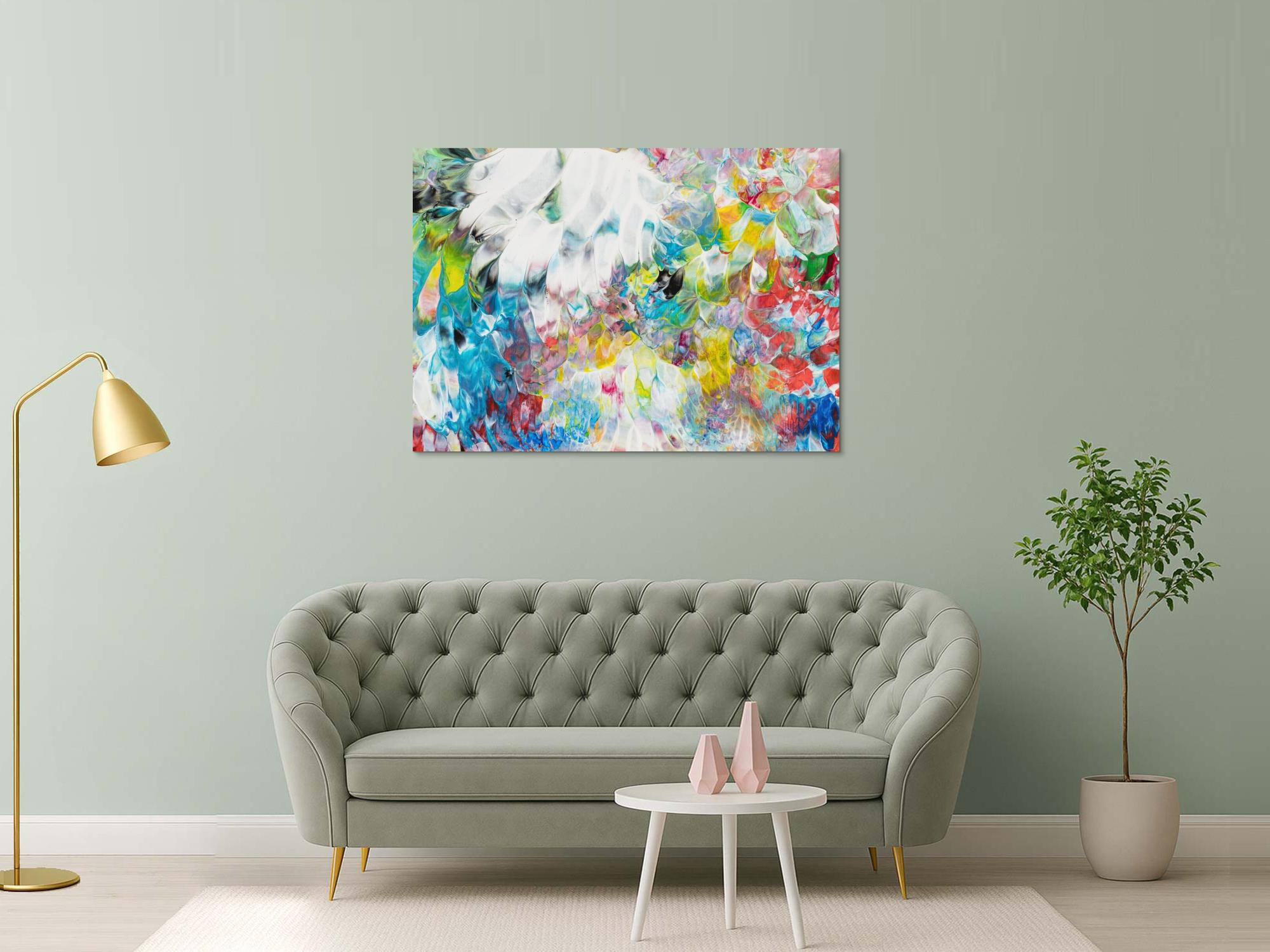 Abstraktes Bild auf Leinwand