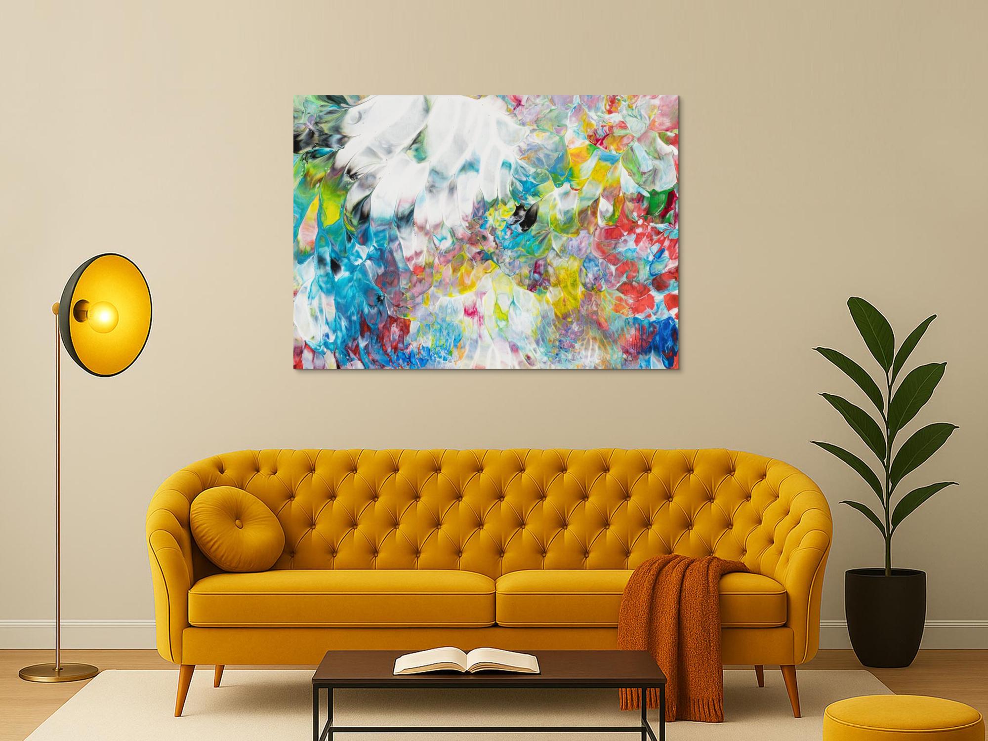 Abstraktes Bild auf Leinwand