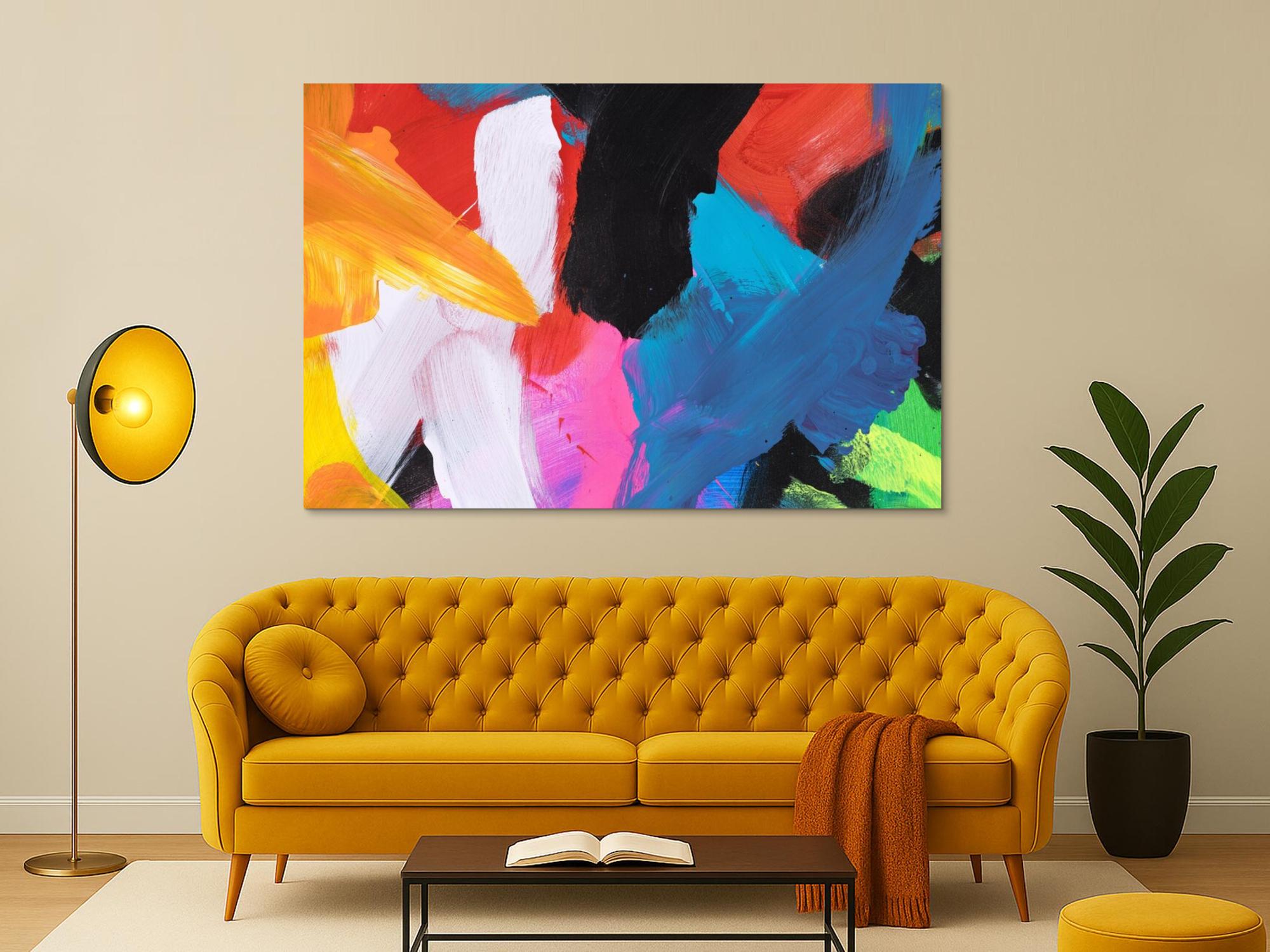 Abstraktes Bild auf Leinwand