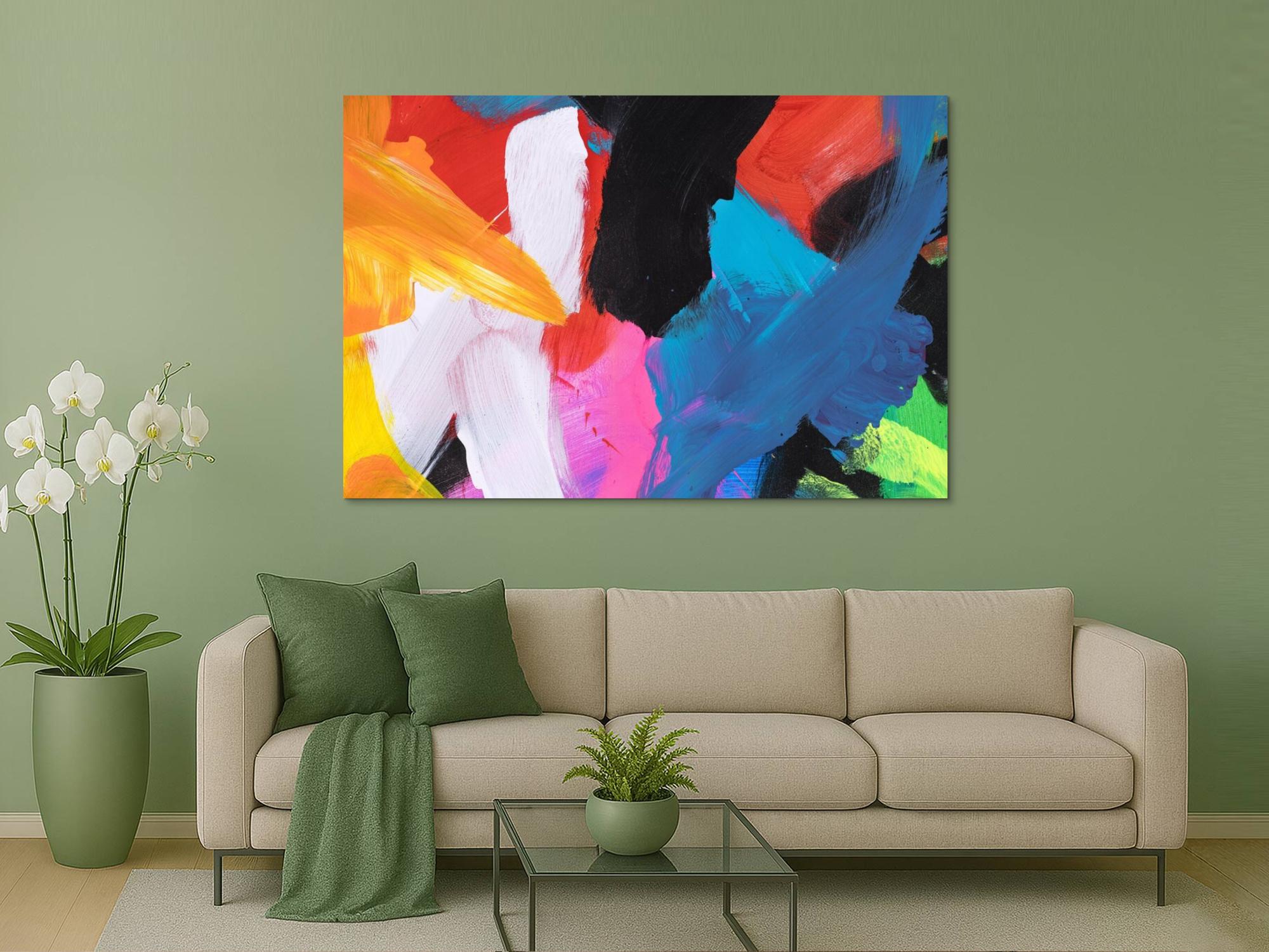 Abstraktes Bild auf Leinwand