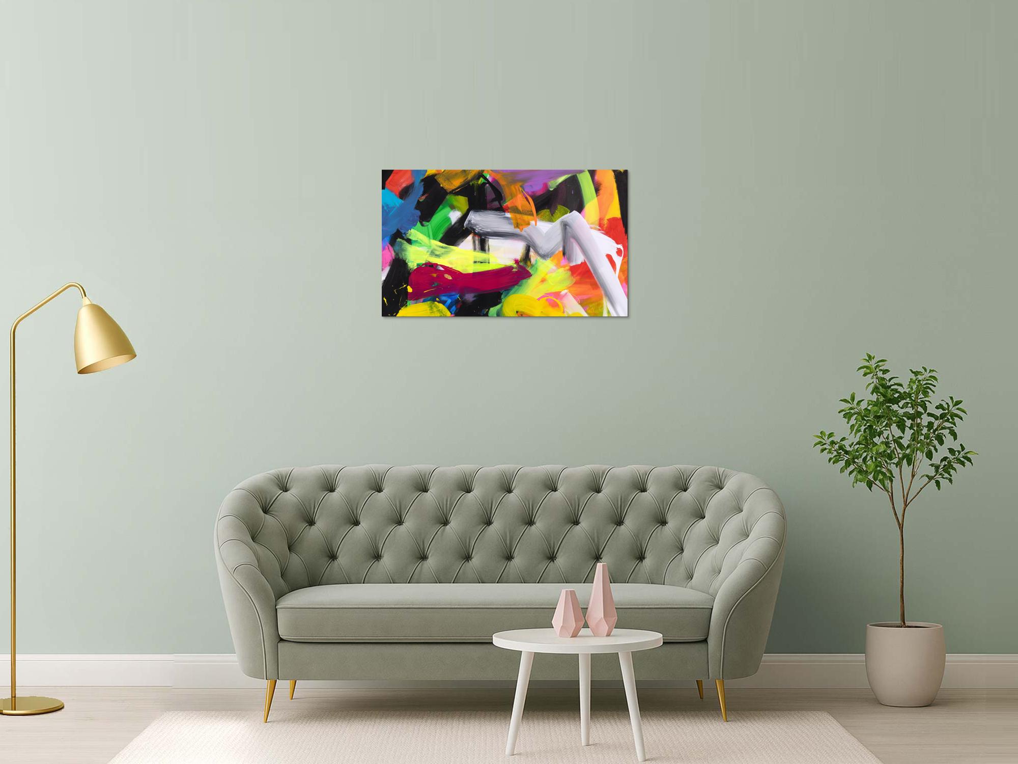 Abstraktes Bild auf Leinwand