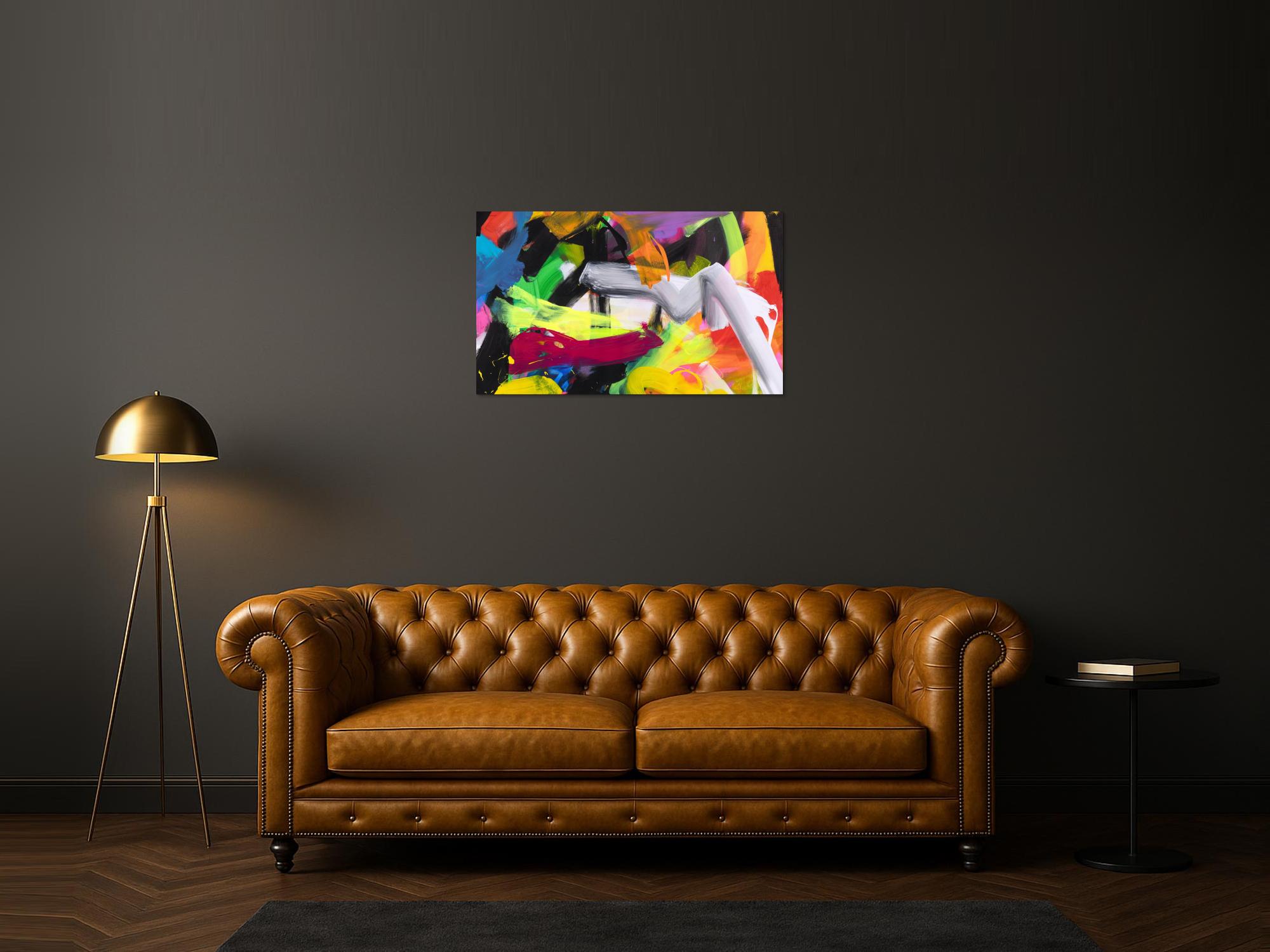 Abstraktes Bild auf Leinwand