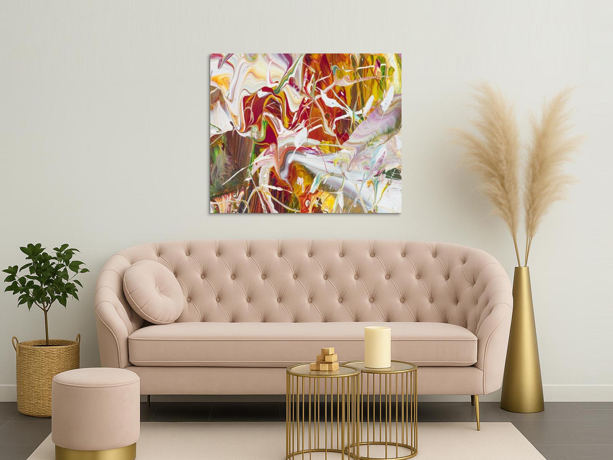 Abstraktes Bild auf Leinwand