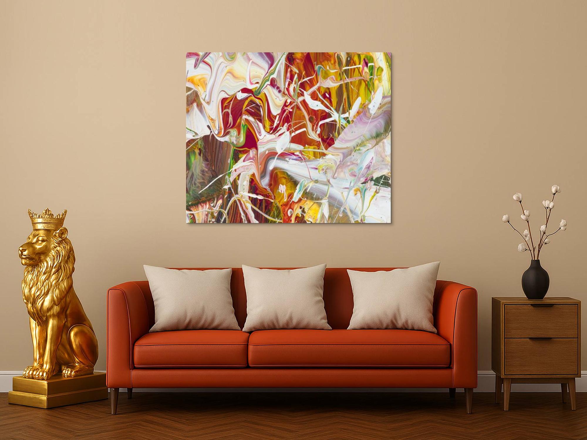 Abstraktes Bild auf Leinwand