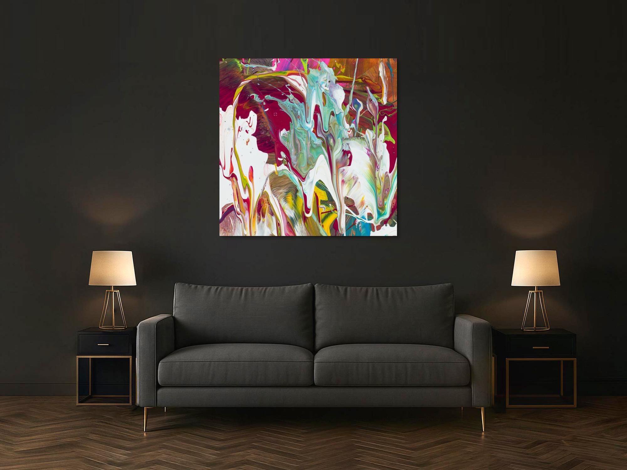 Abstraktes Bild auf Leinwand