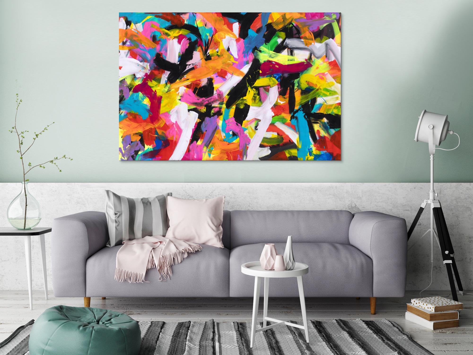 Abstraktes Bild auf Leinwand