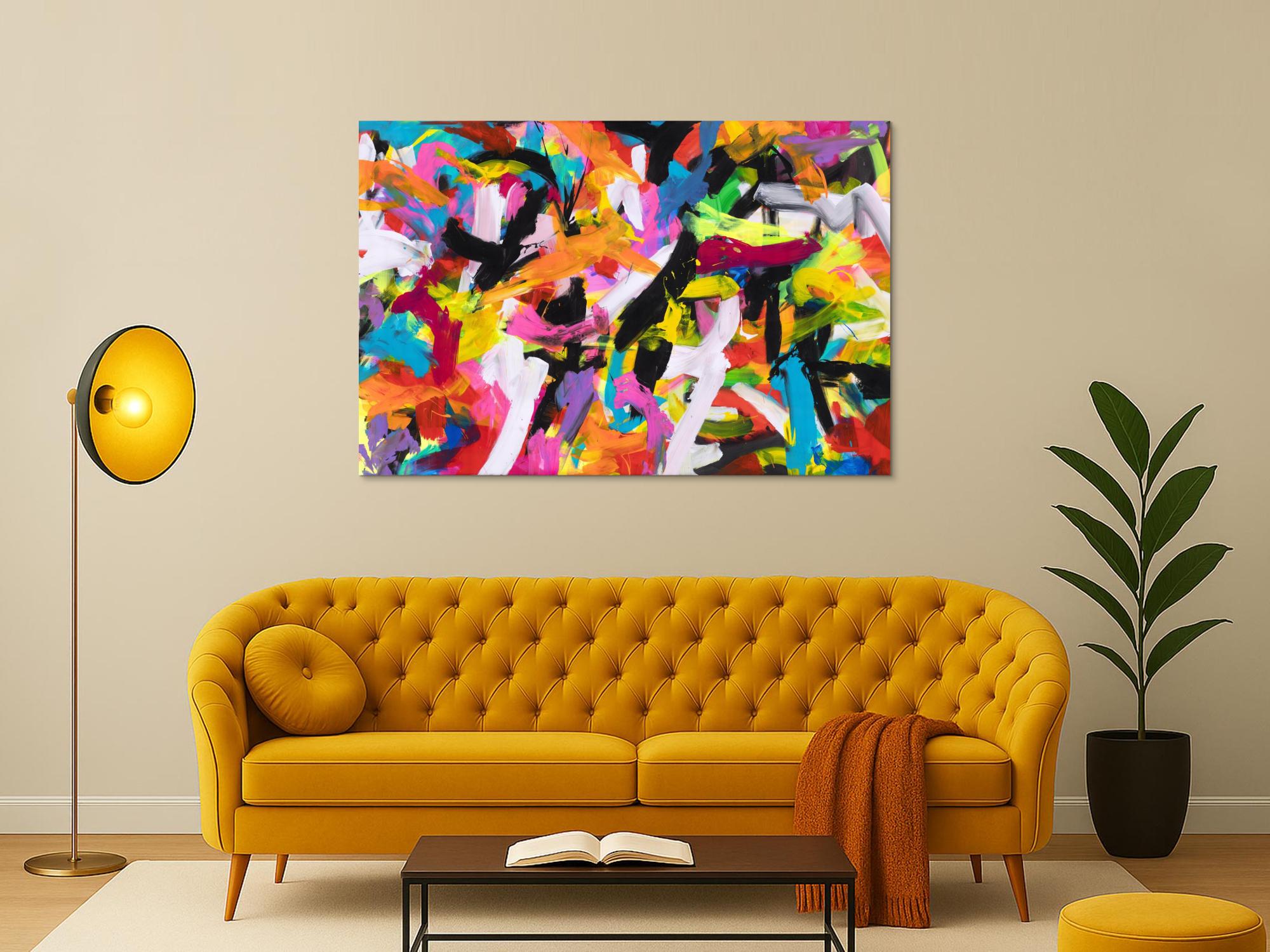 Abstraktes Bild auf Leinwand