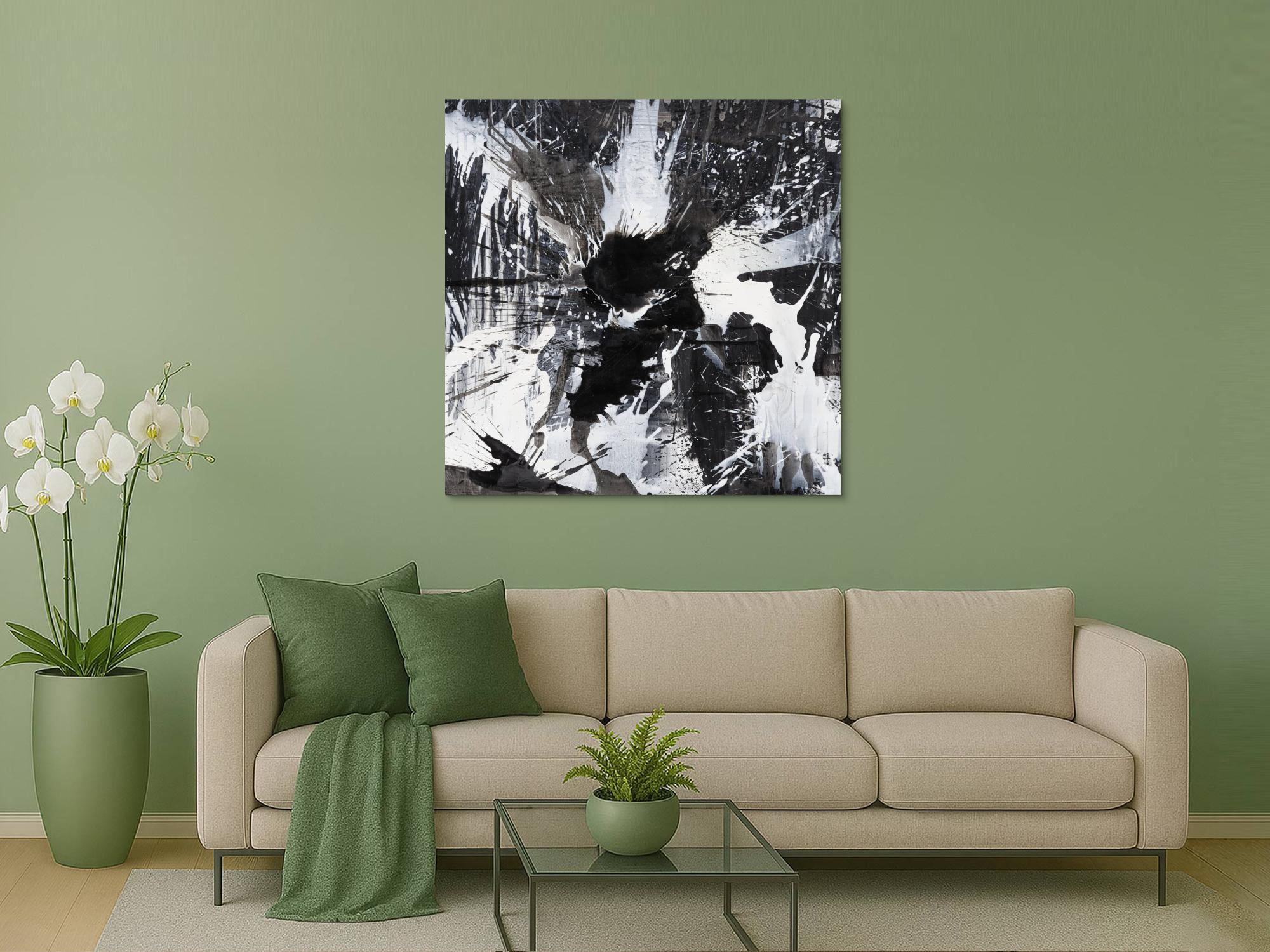 Abstraktes Bild auf Leinwand