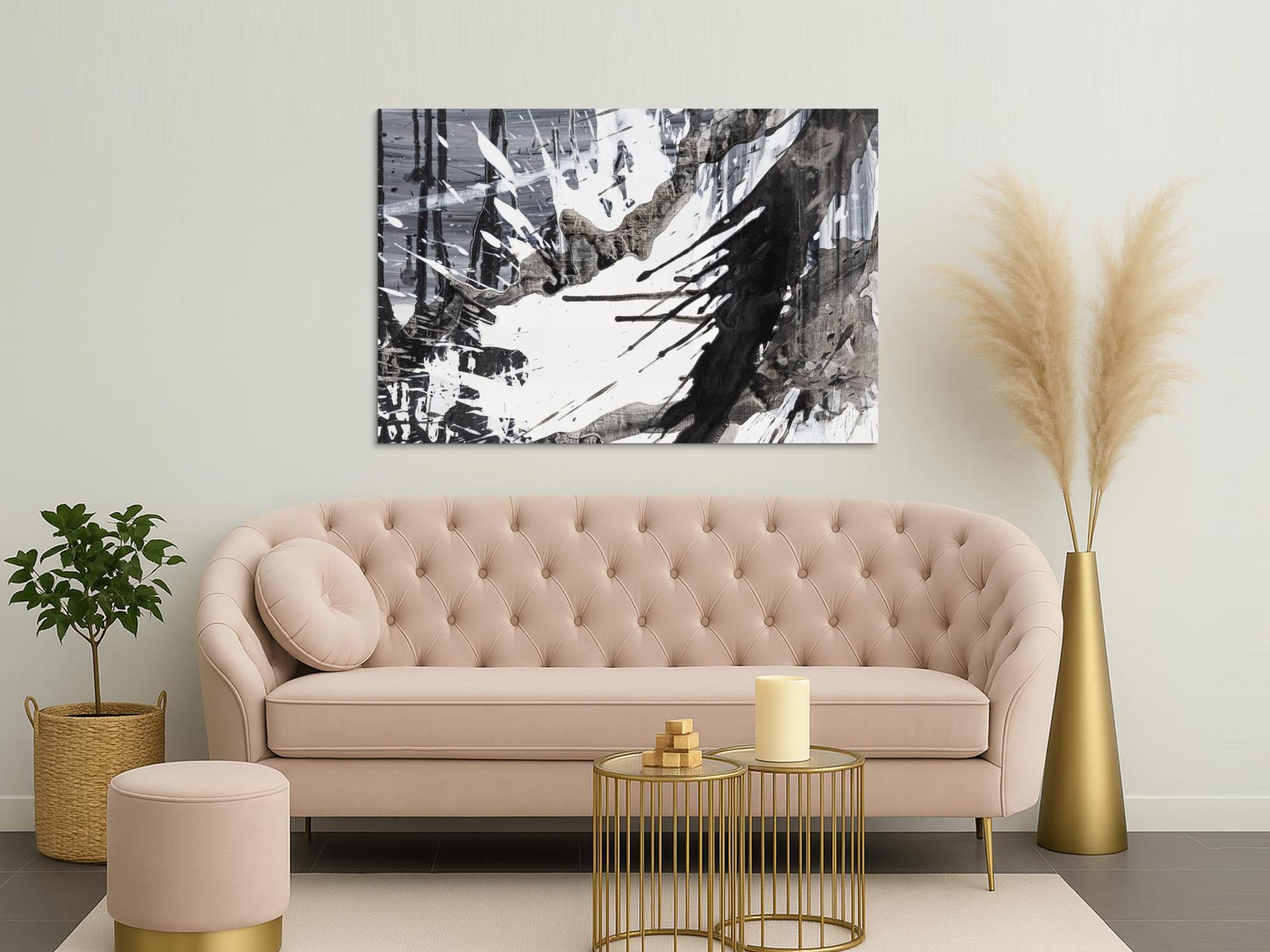 Abstraktes Bild auf Leinwand