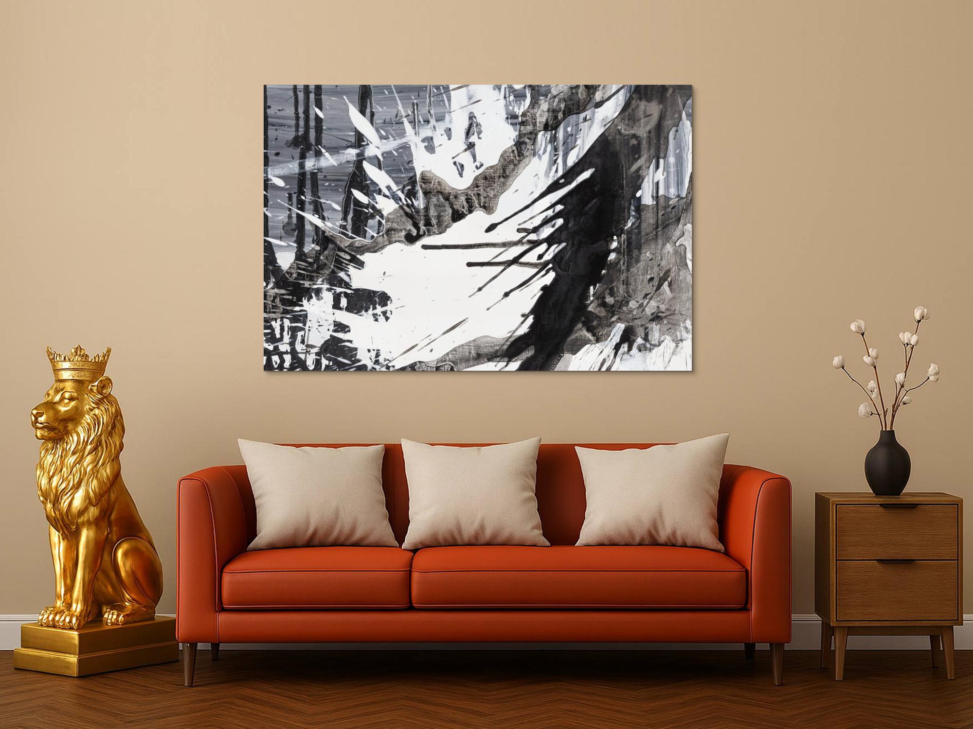 Abstraktes Bild auf Leinwand