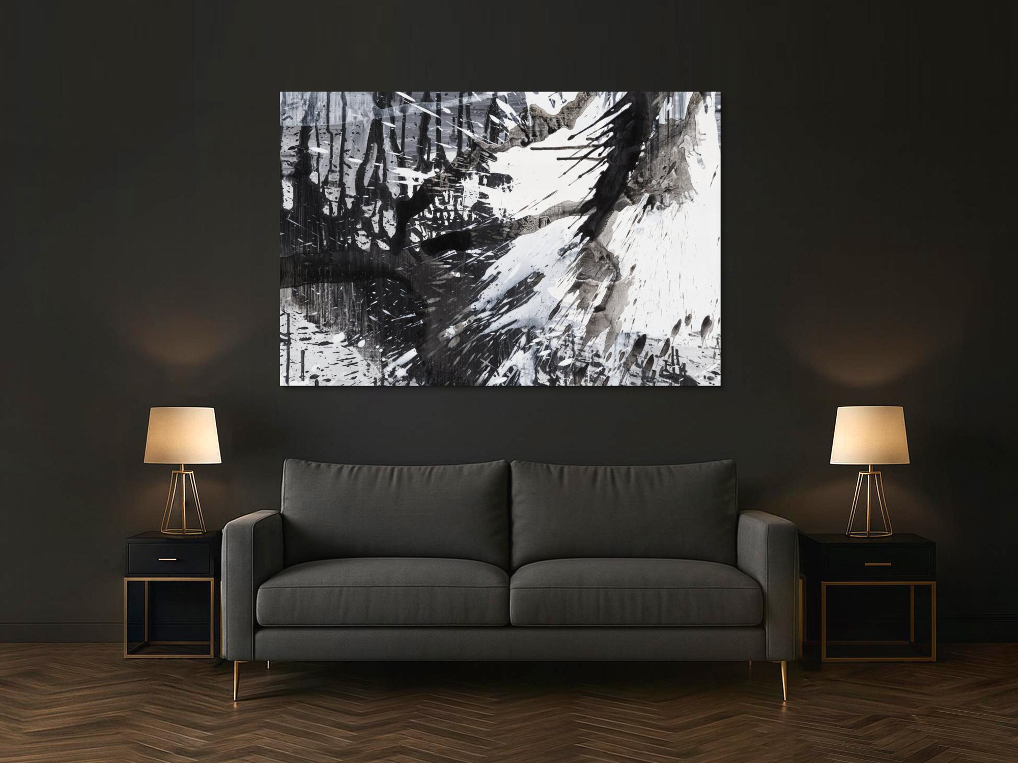 Abstraktes Bild auf Leinwand