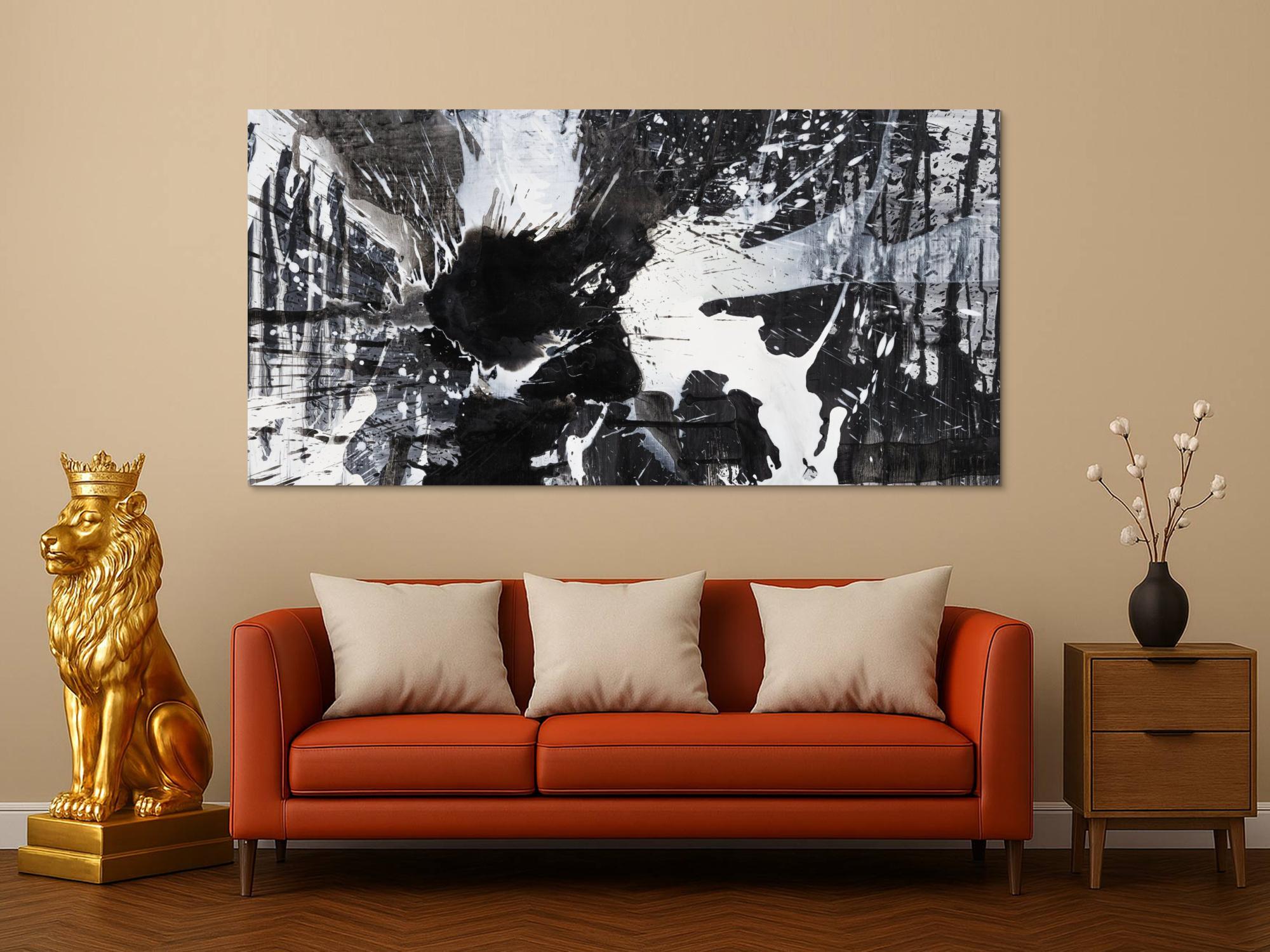 Abstraktes Bild auf Leinwand