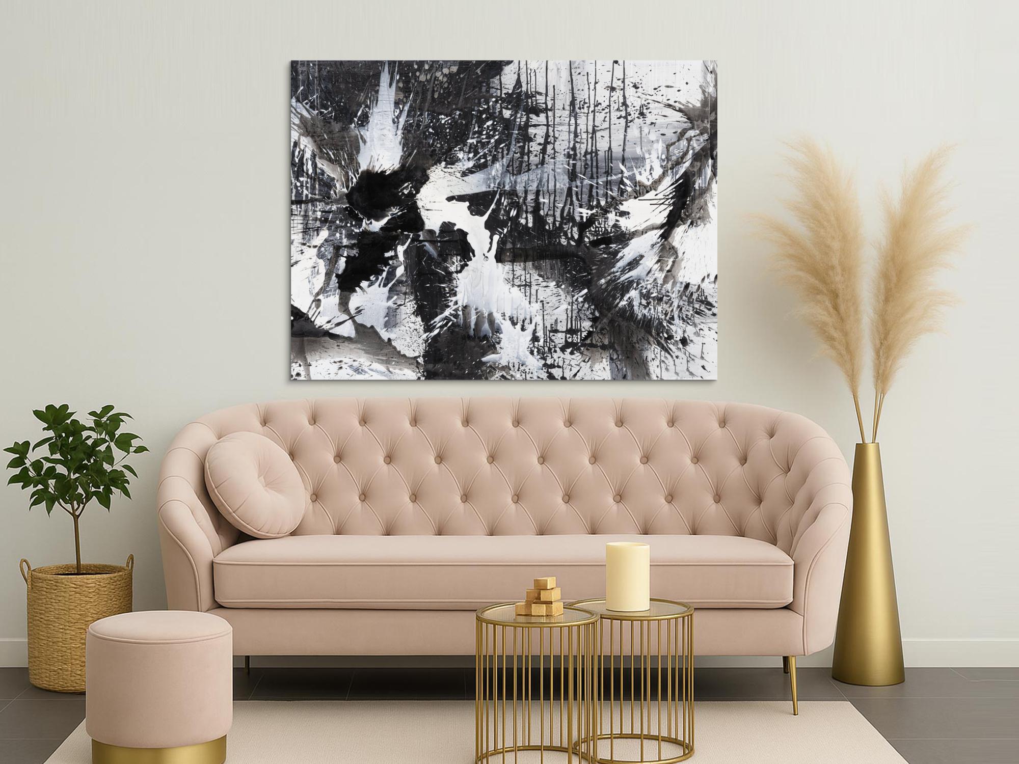 Abstraktes Bild auf Leinwand