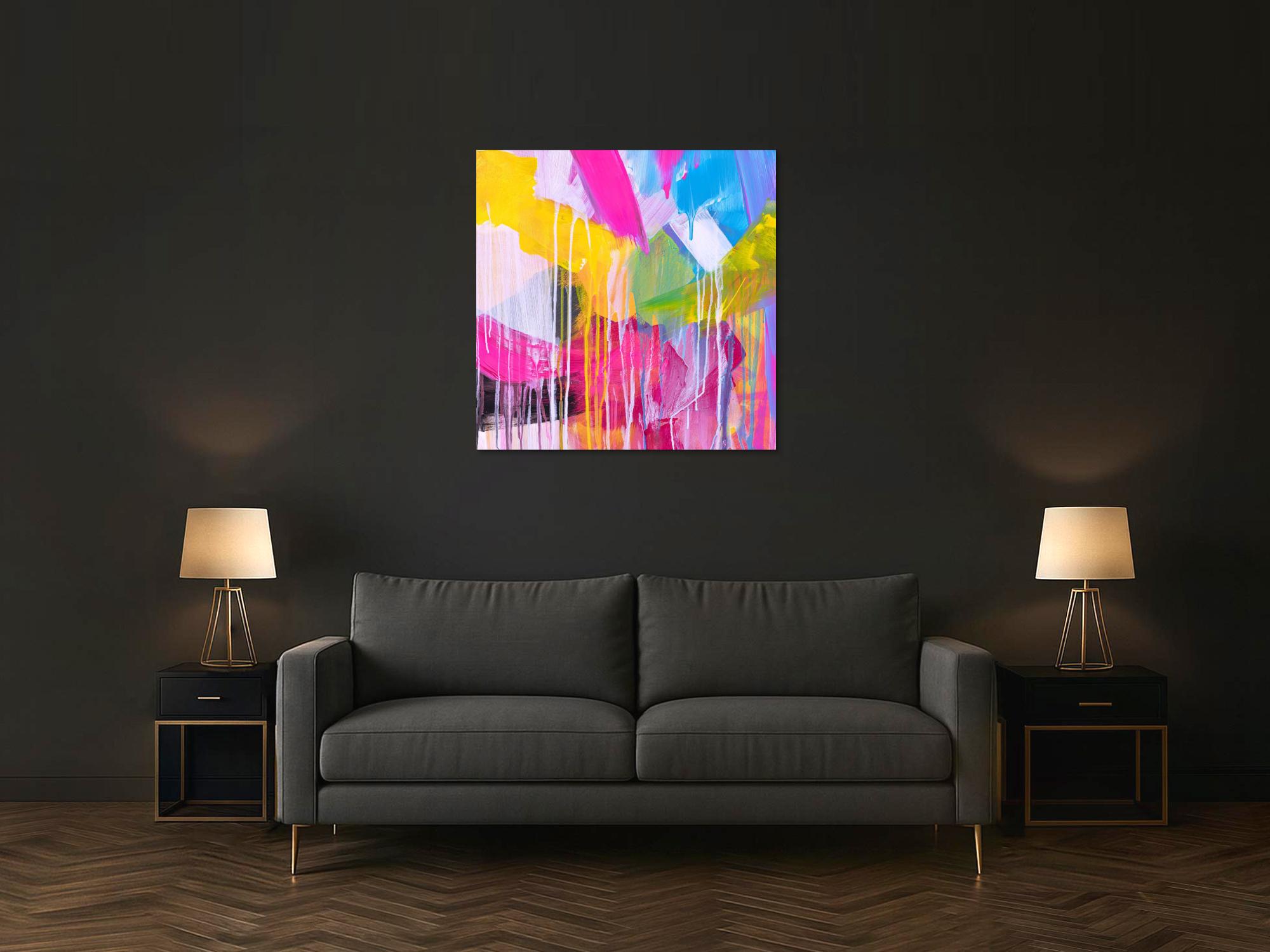 Abstraktes Bild auf Leinwand