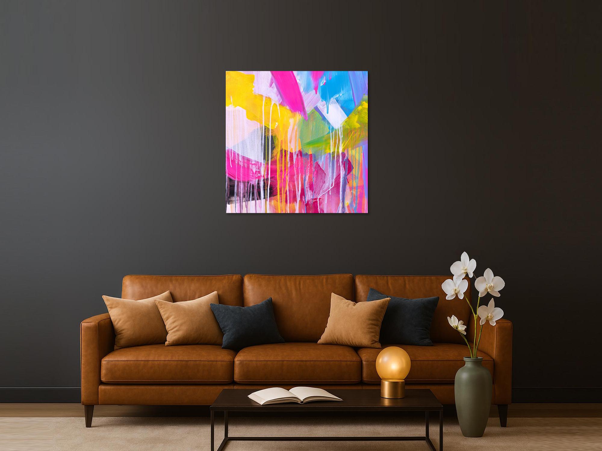 Abstraktes Bild auf Leinwand