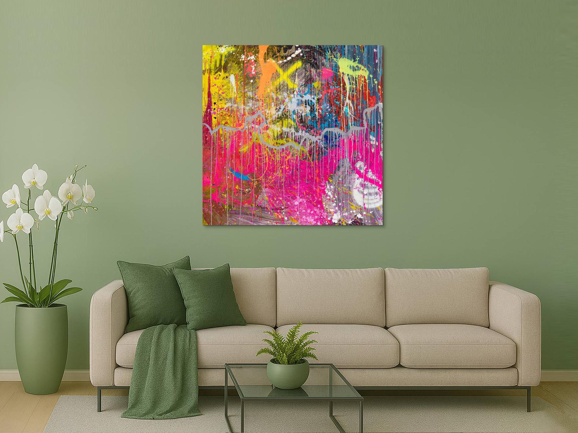 Abstraktes Bild auf Leinwand