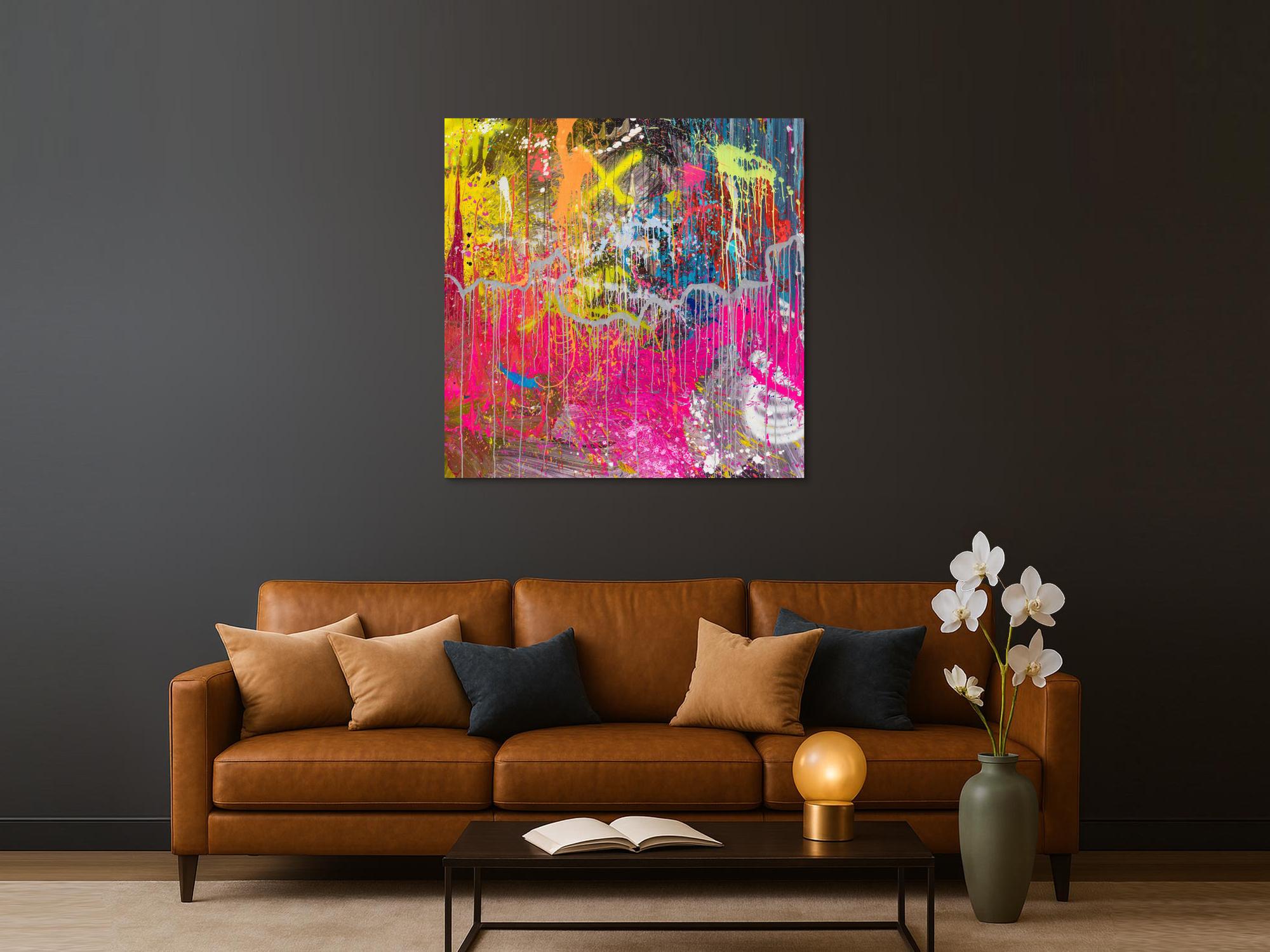 Abstraktes Bild auf Leinwand