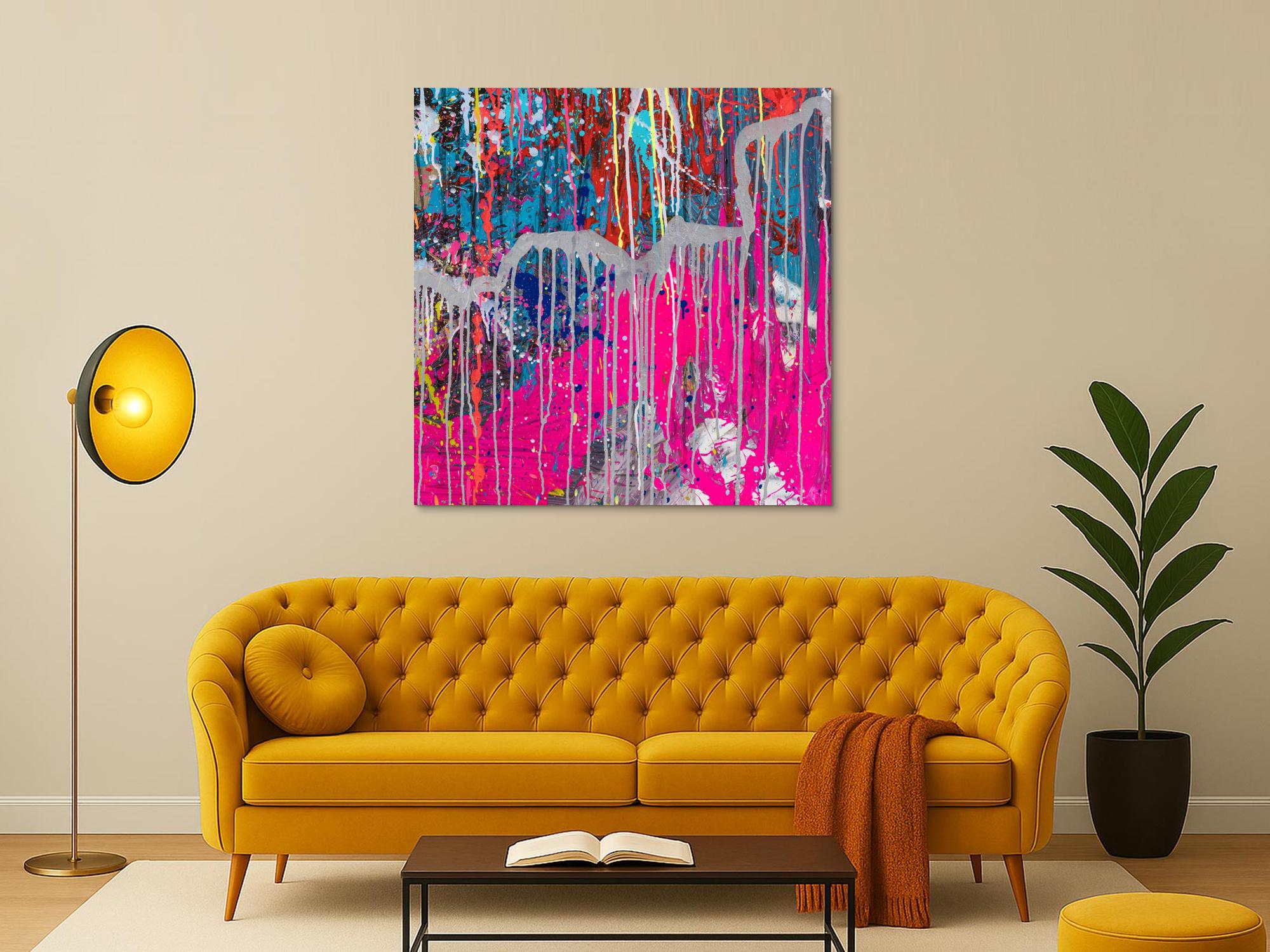 Abstraktes Bild auf Leinwand