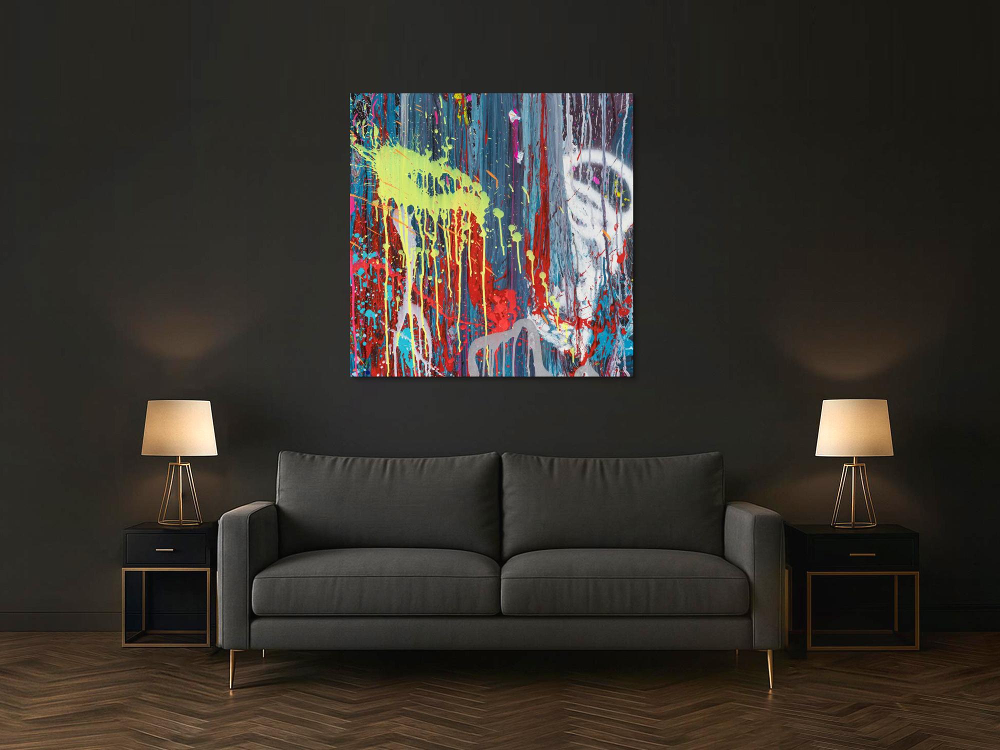 Abstraktes Bild auf Leinwand