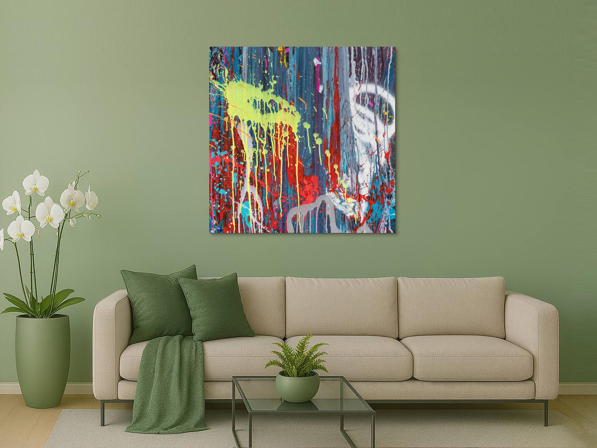 Abstraktes Bild auf Leinwand