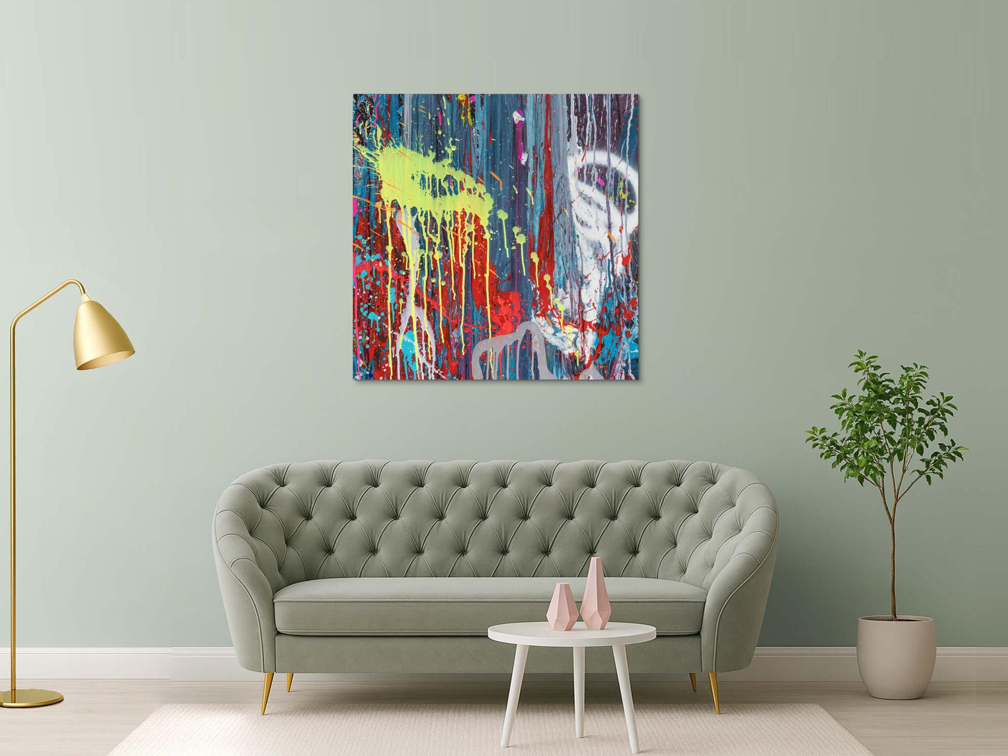 Abstraktes Bild auf Leinwand