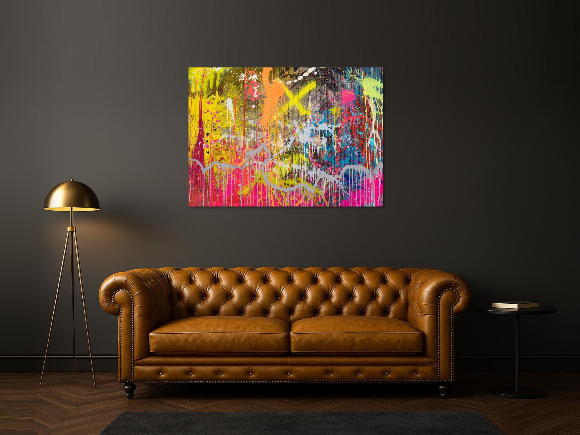 Abstraktes Bild auf Leinwand