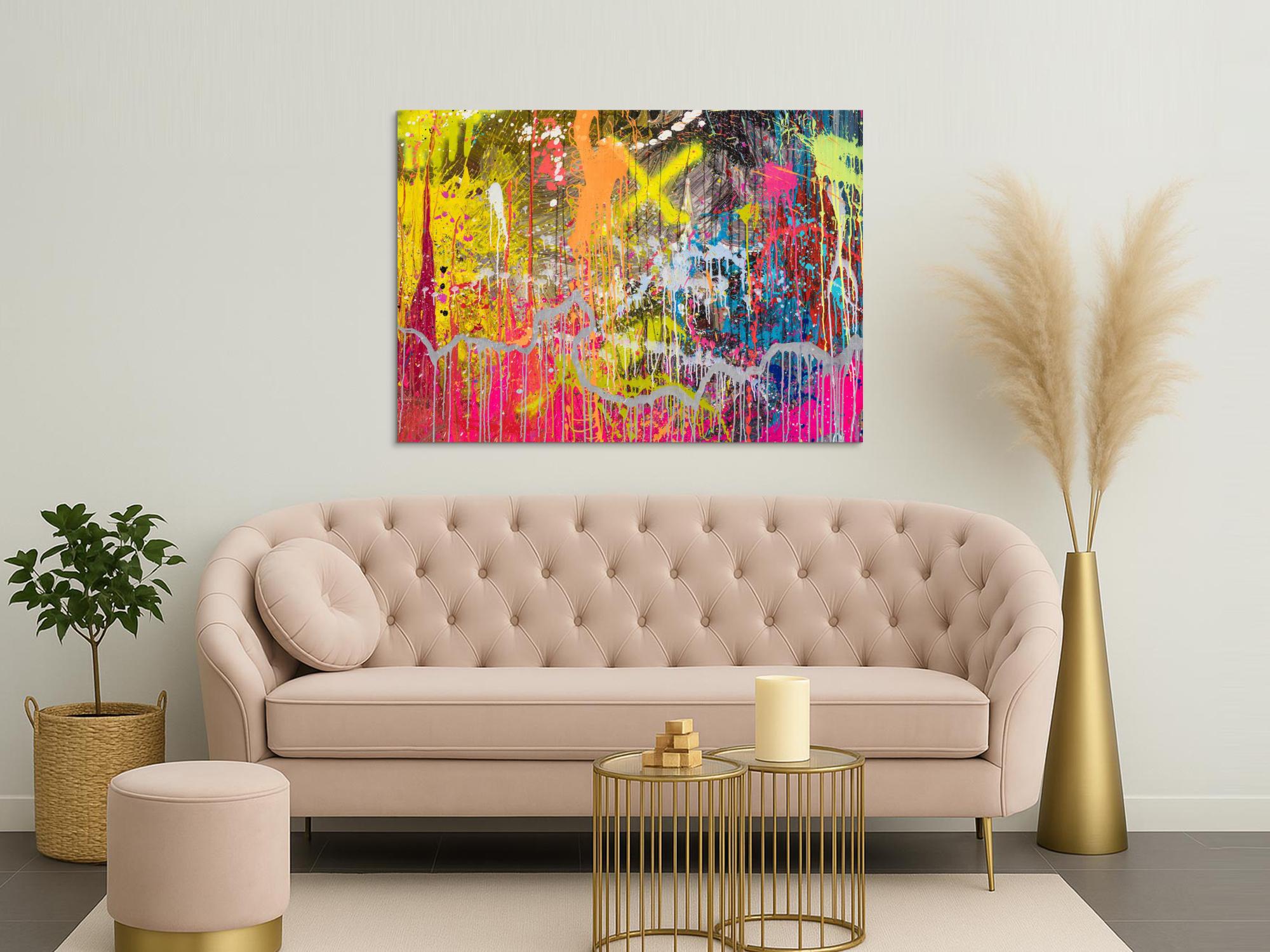 Abstraktes Bild auf Leinwand