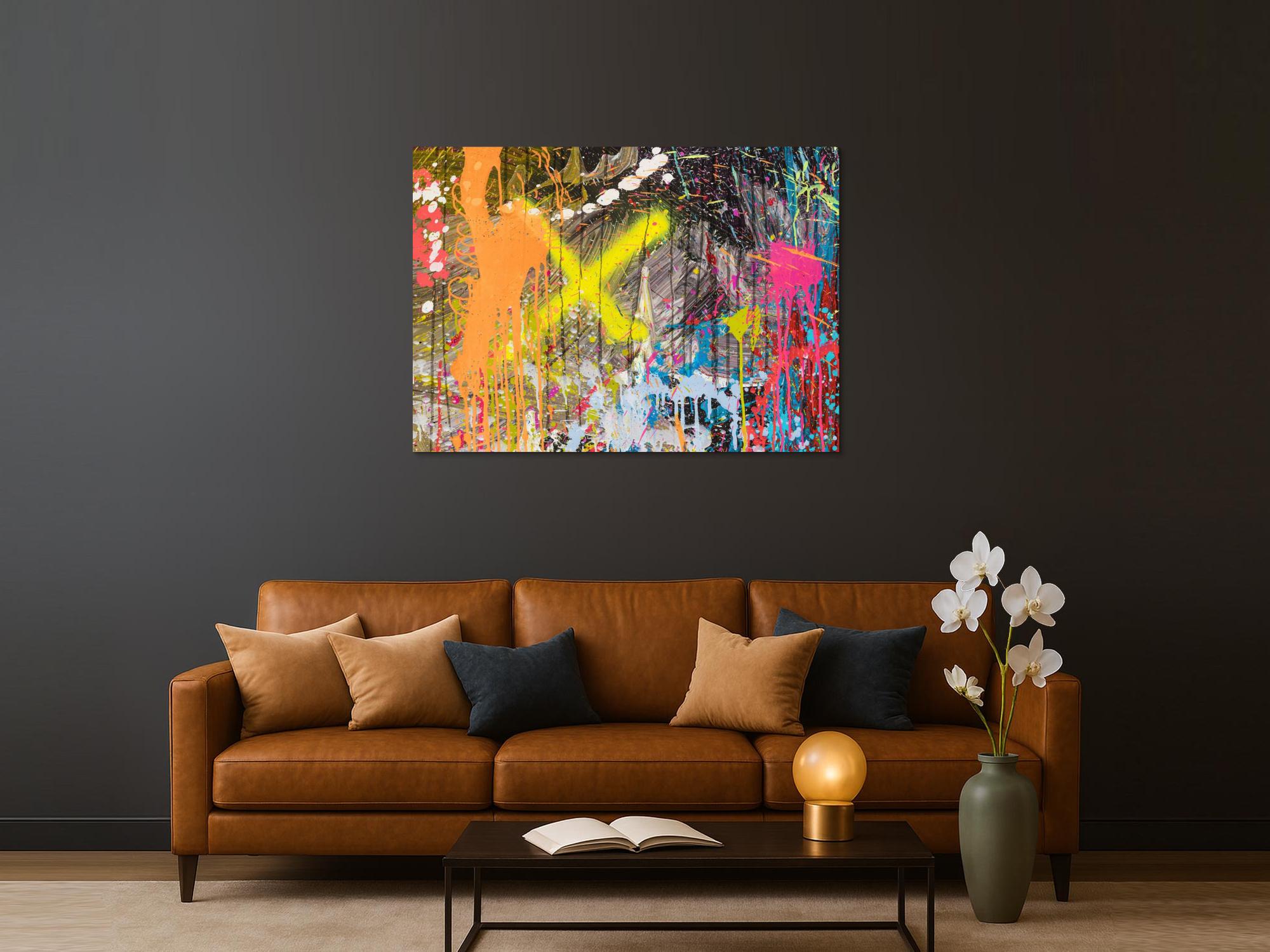 Abstraktes Bild auf Leinwand