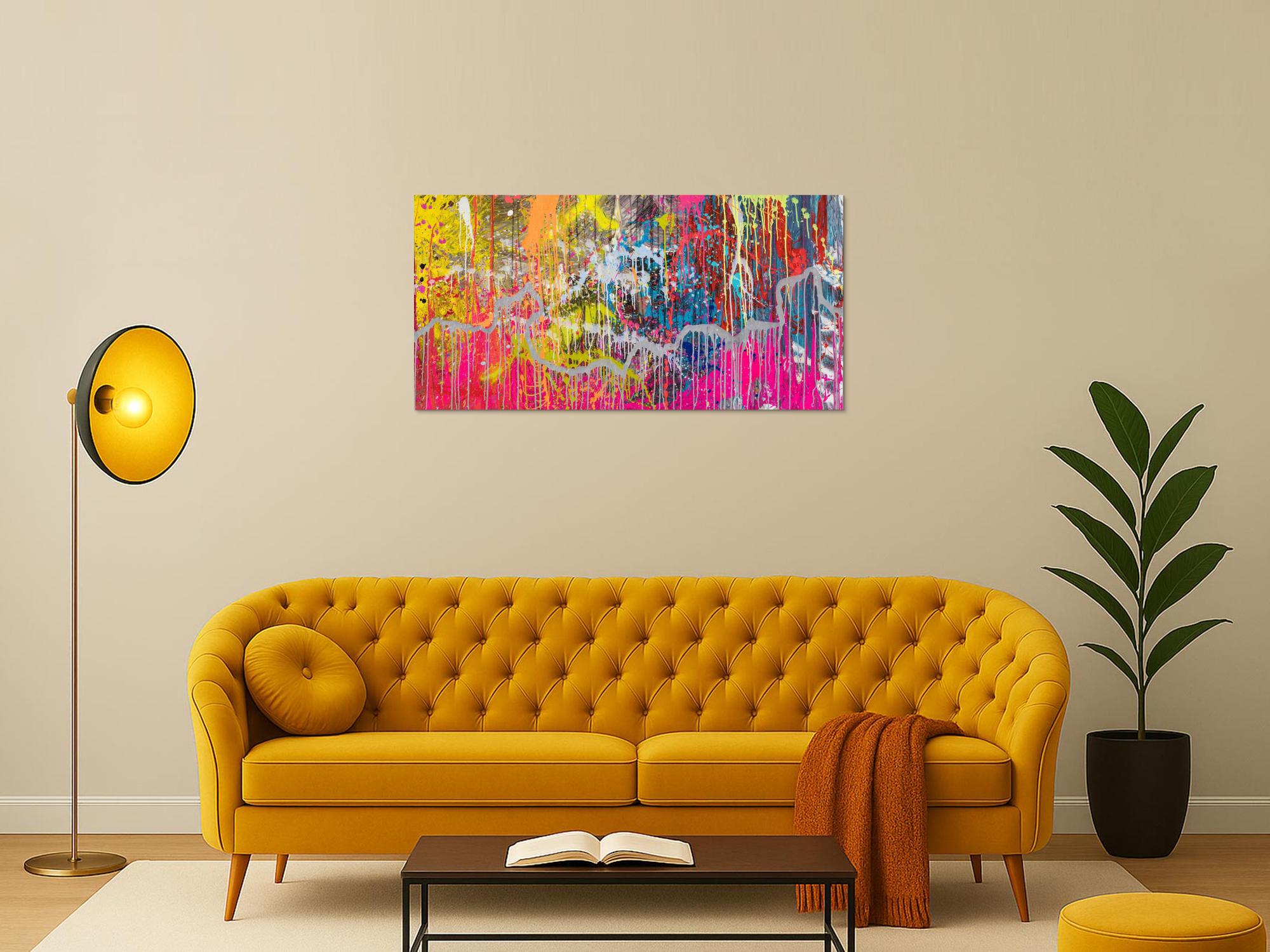 Abstraktes Bild auf Leinwand