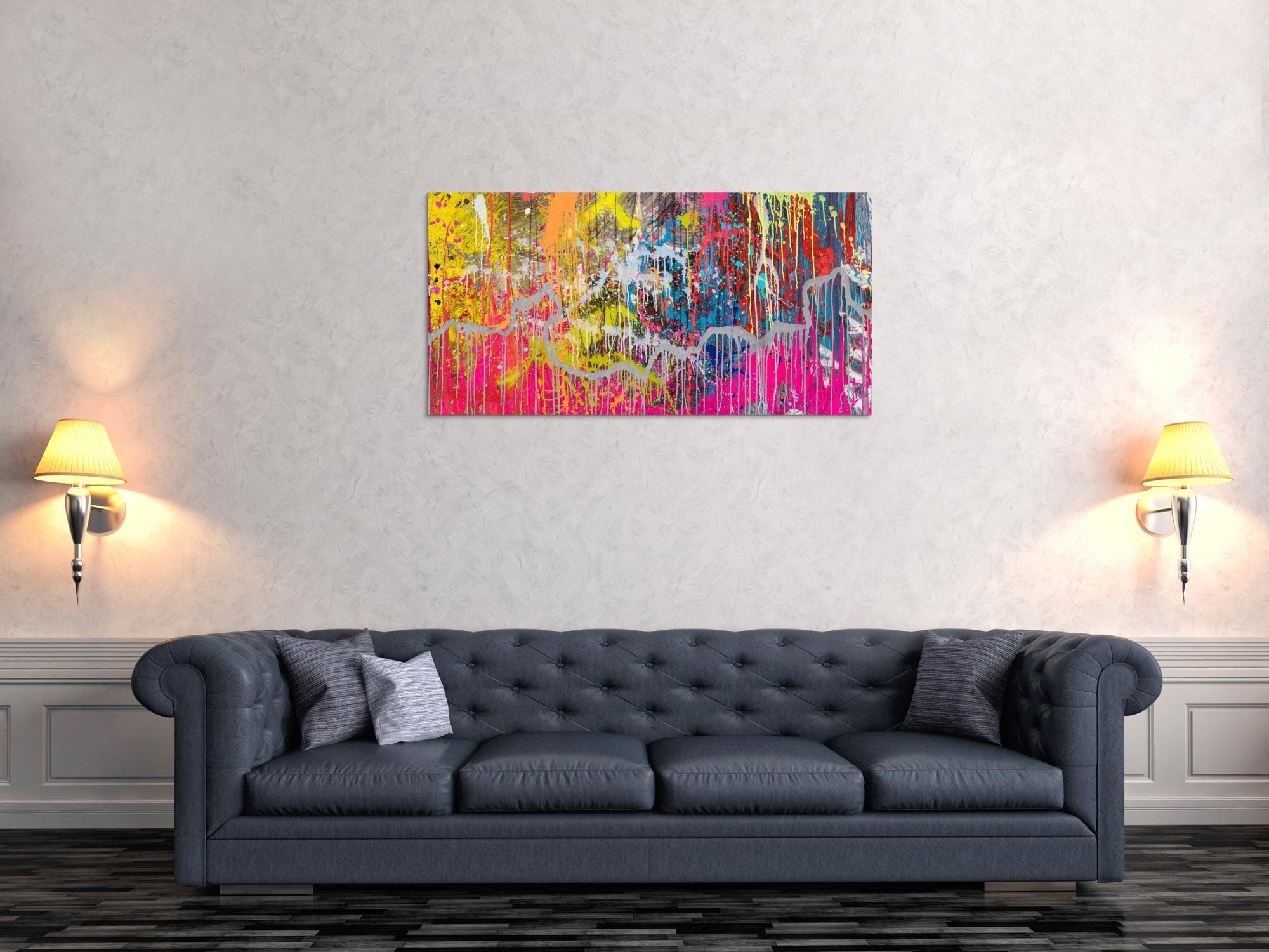 Abstraktes Bild auf Leinwand