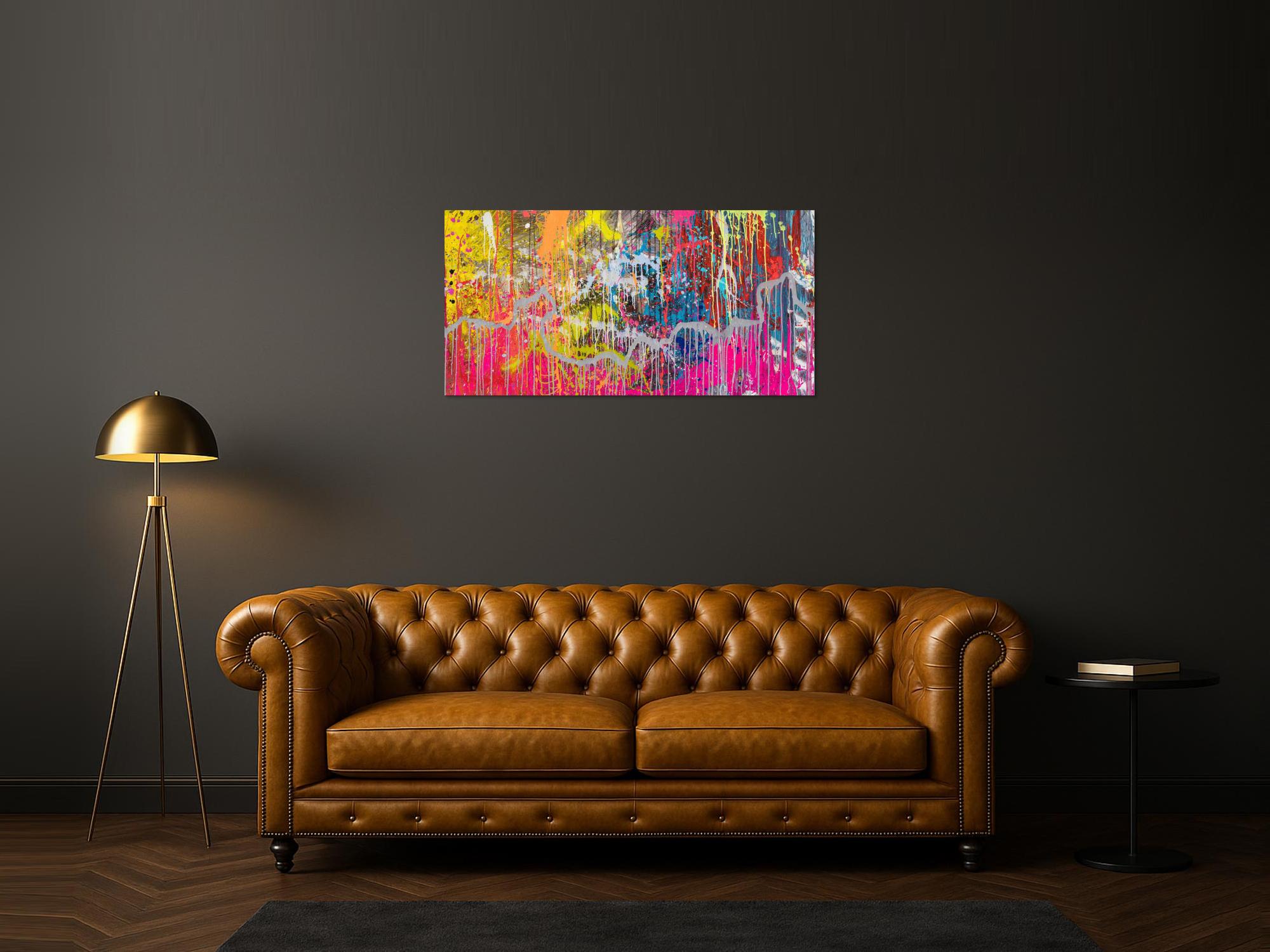 Abstraktes Bild auf Leinwand