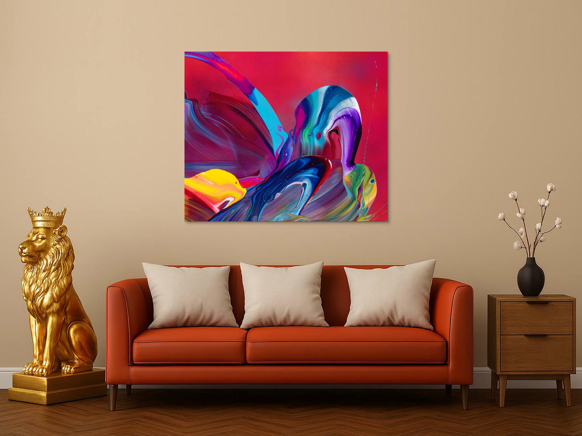 Abstraktes Bild auf Leinwand