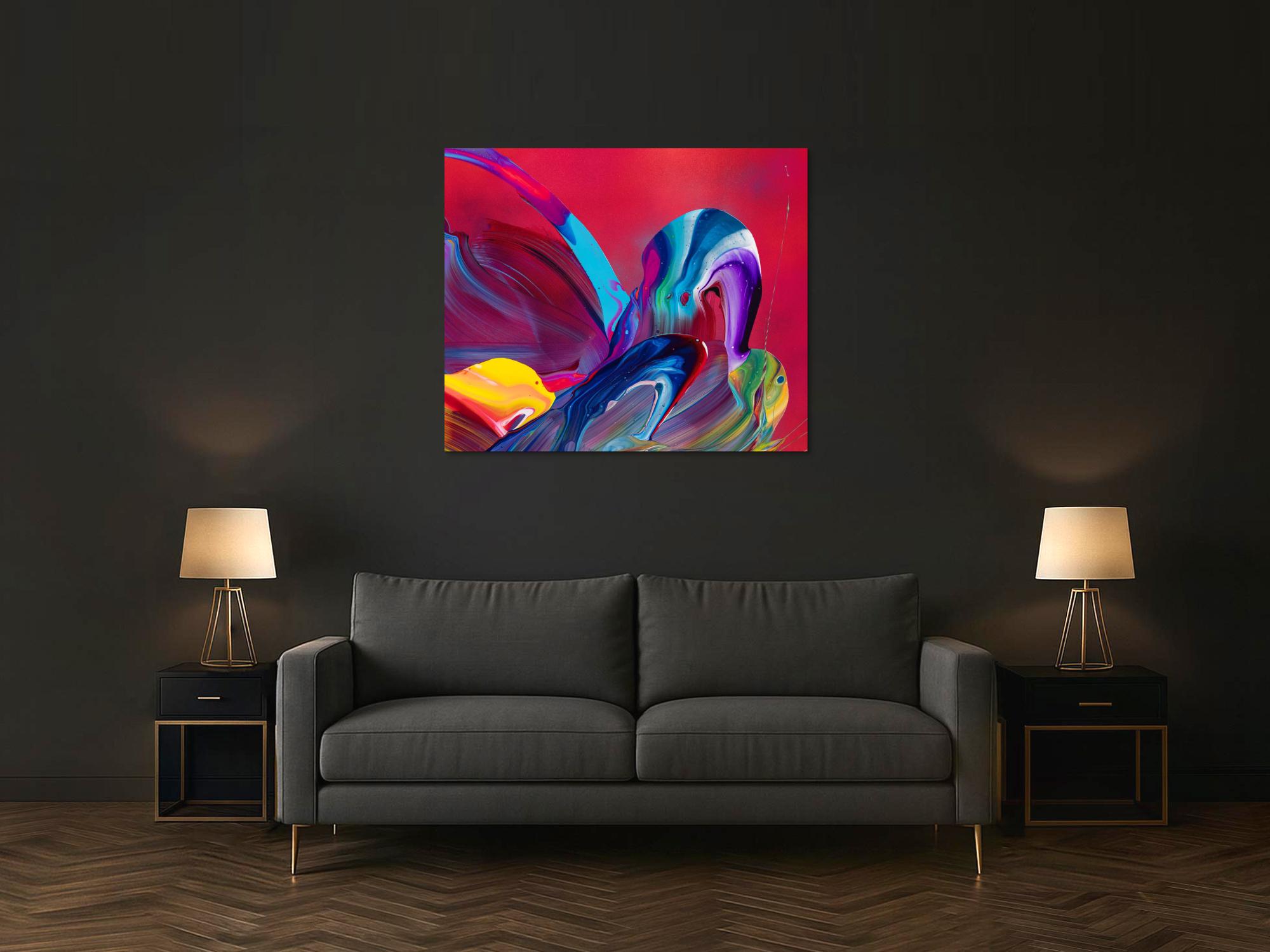 Abstraktes Bild auf Leinwand