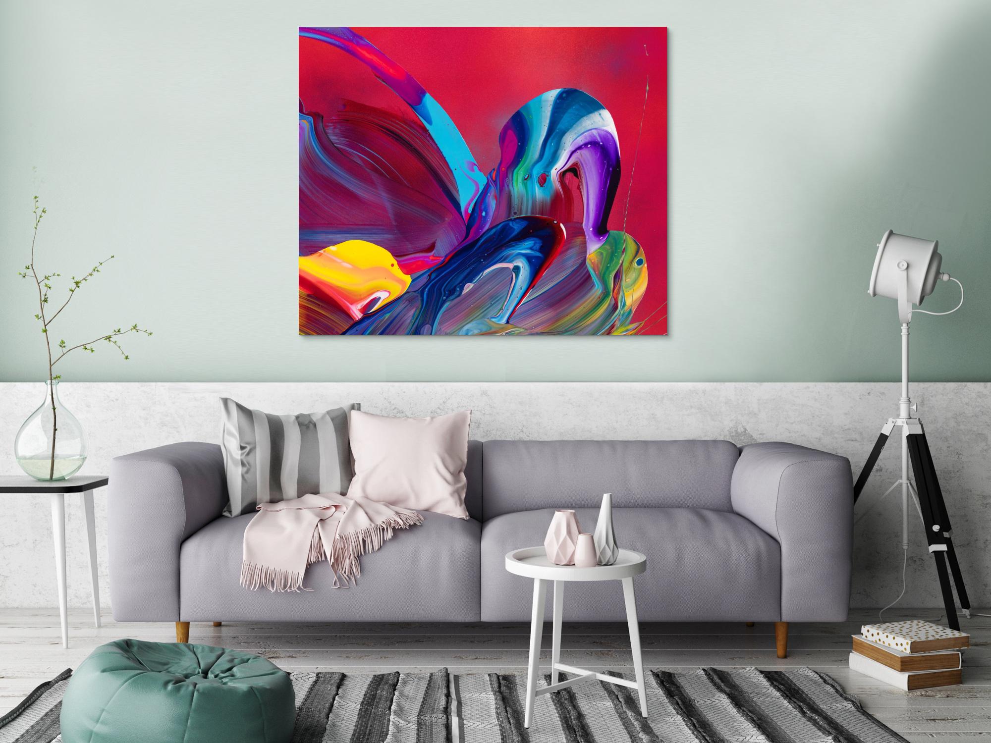 Abstraktes Bild auf Leinwand