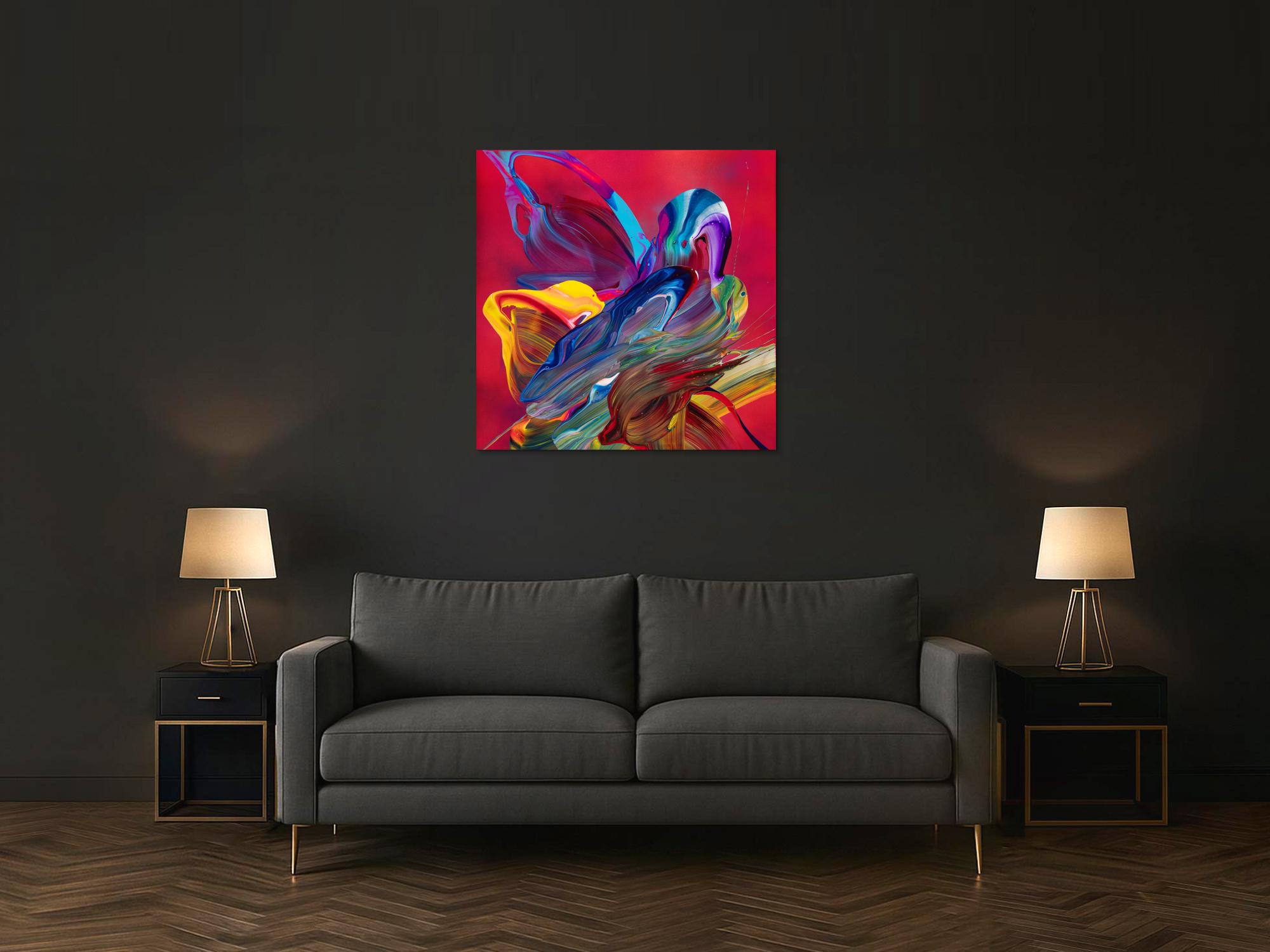 Abstraktes Bild auf Leinwand