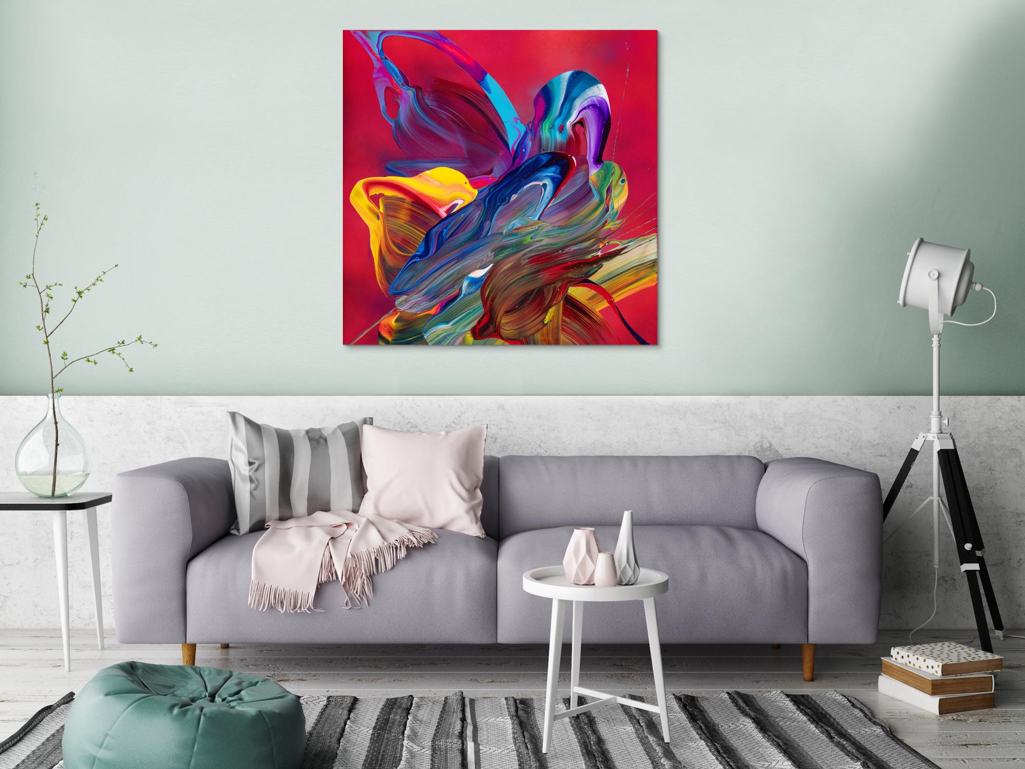 Abstraktes Bild auf Leinwand