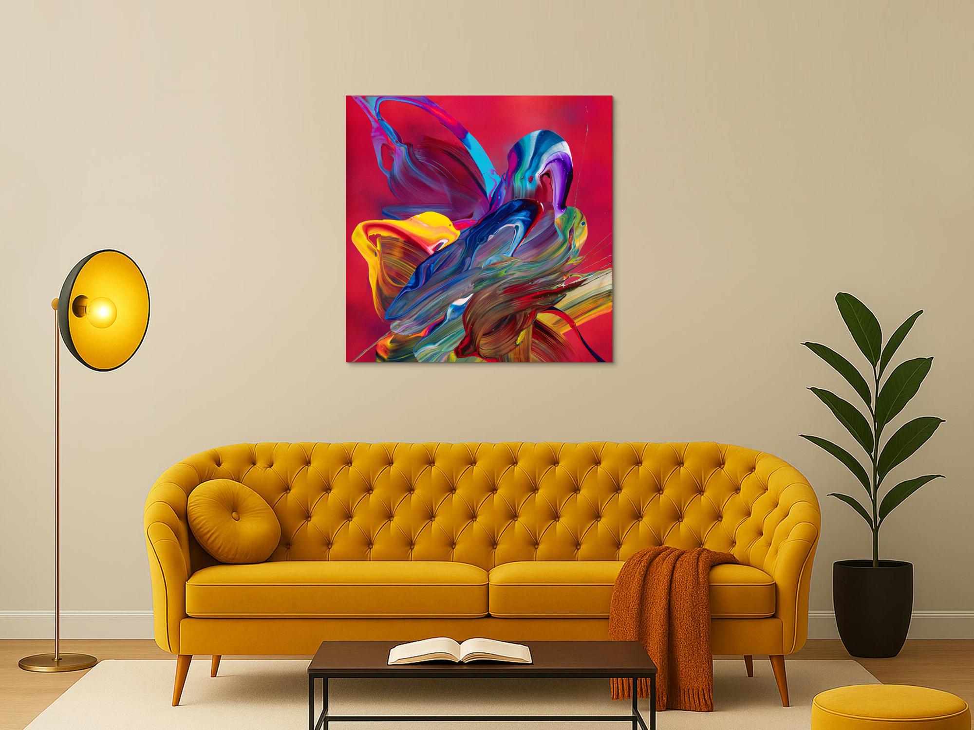 Abstraktes Bild auf Leinwand