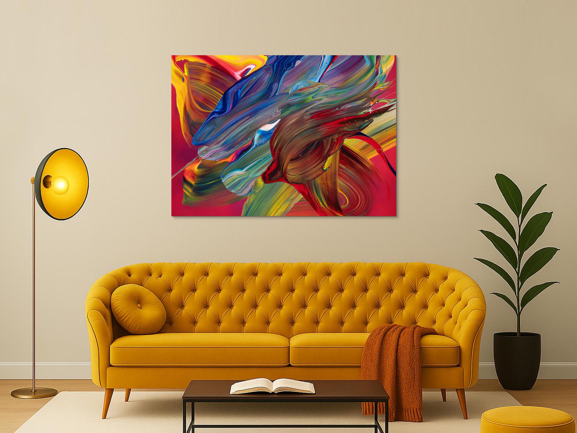 Abstraktes Bild auf Leinwand