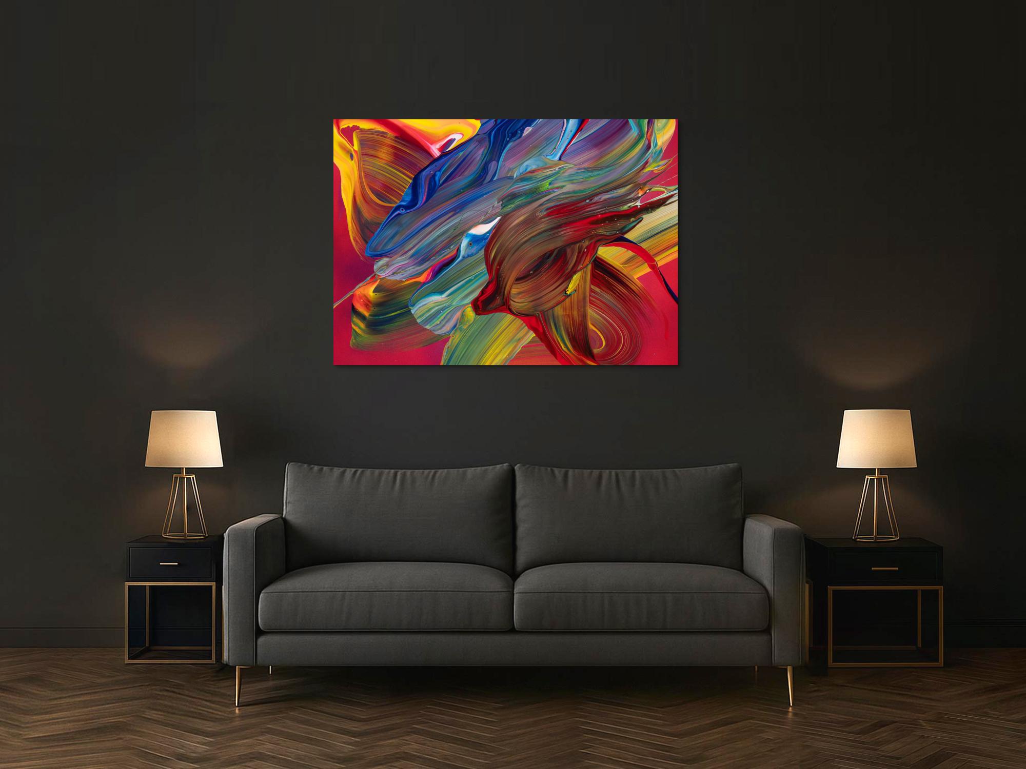 Abstraktes Bild auf Leinwand