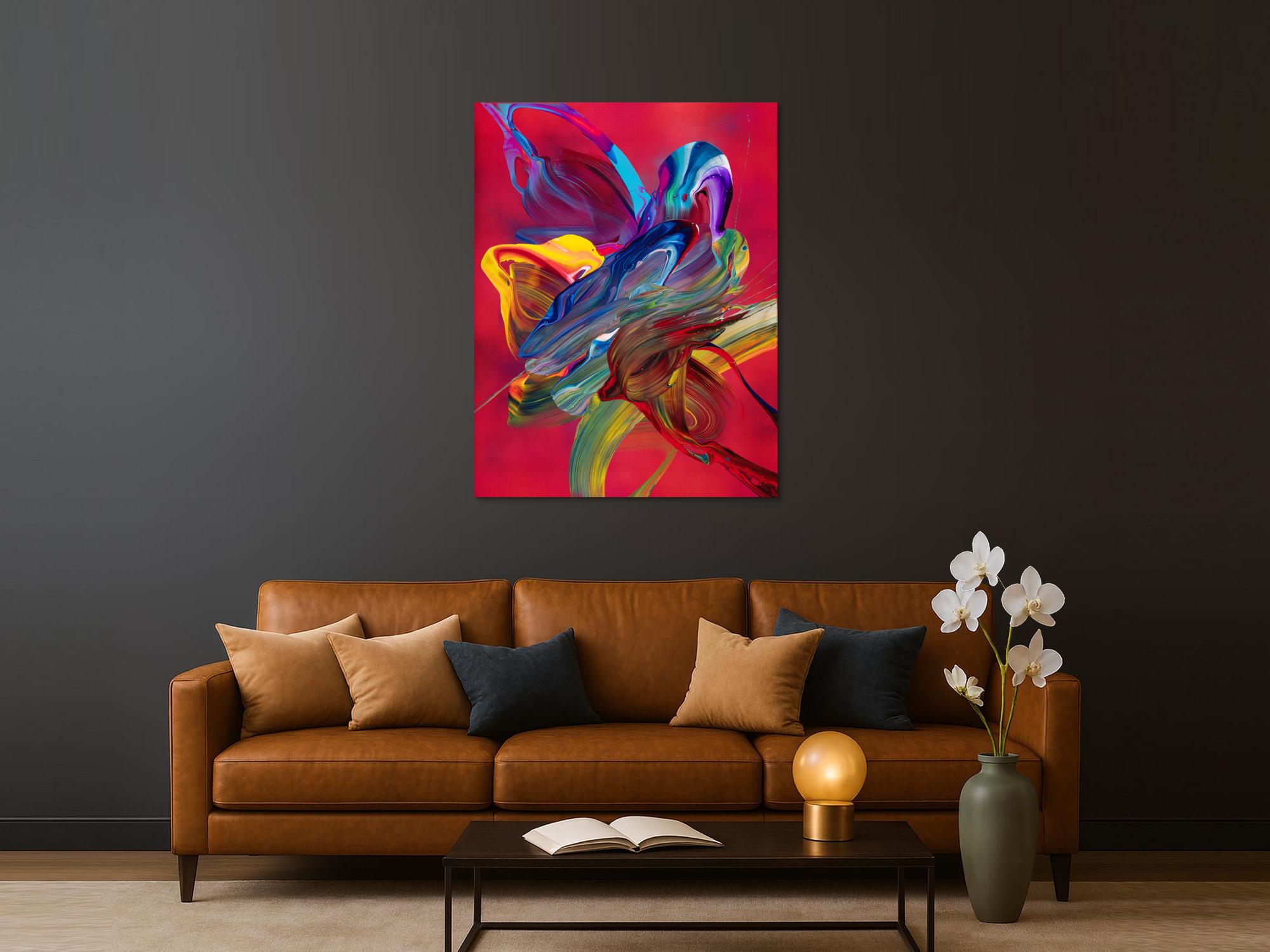 Abstraktes Bild auf Leinwand